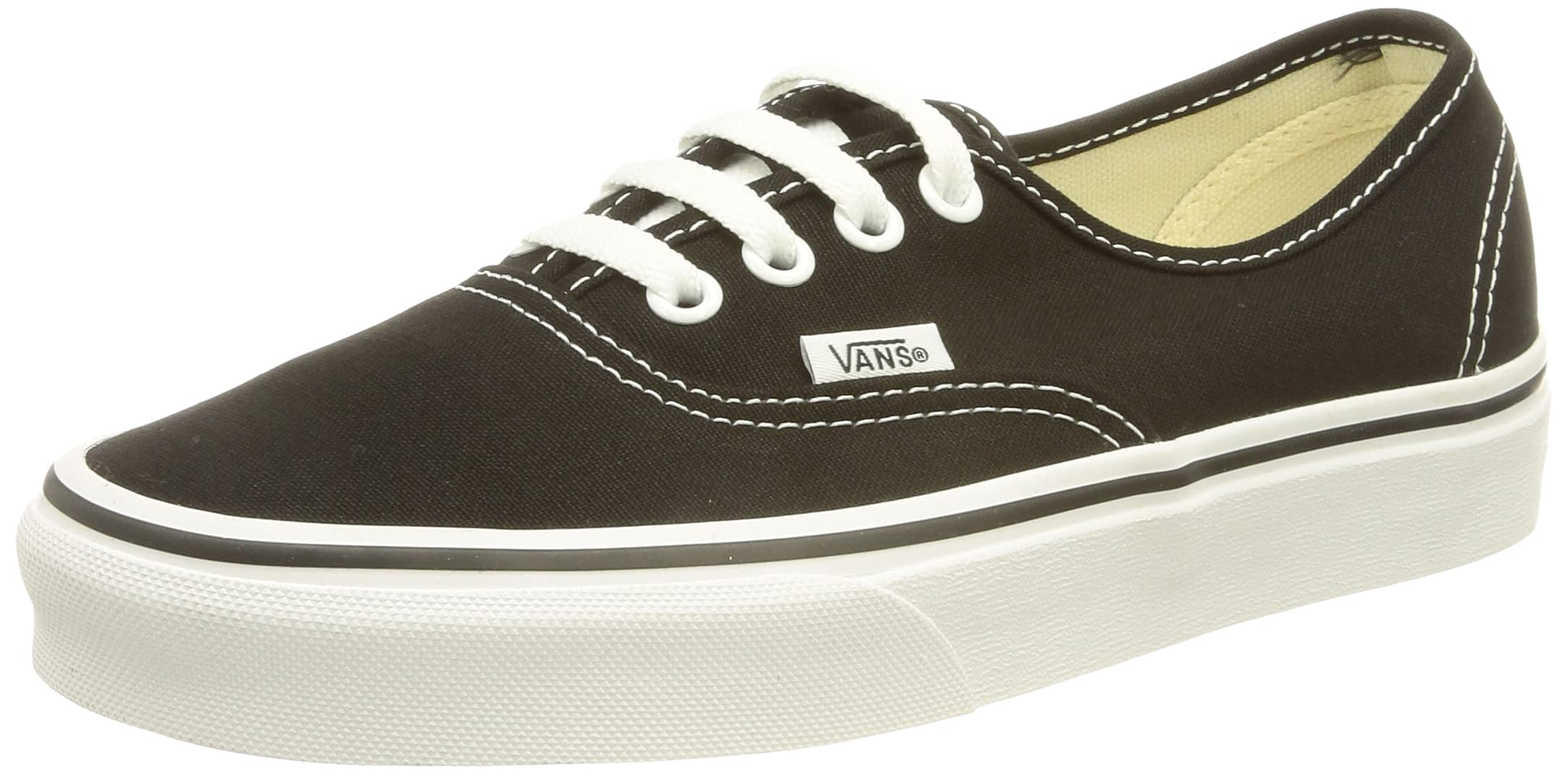 Vans Classic Authentic Lo Pro Sneakers - Pewter/True White - Size 5 | Men's & Women's Casual Skate Shoes for Streetwear & Everyday Comfort