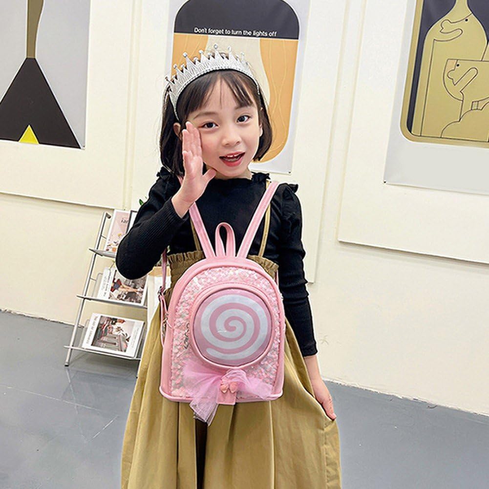 **Cute Cartoon Candy LED Light Backpack for Girls - School Bag with Shoulder Strap, Travel & Outdoor Backpack for Kids** - Perfect for School, Travel, Hiking & Daily Use