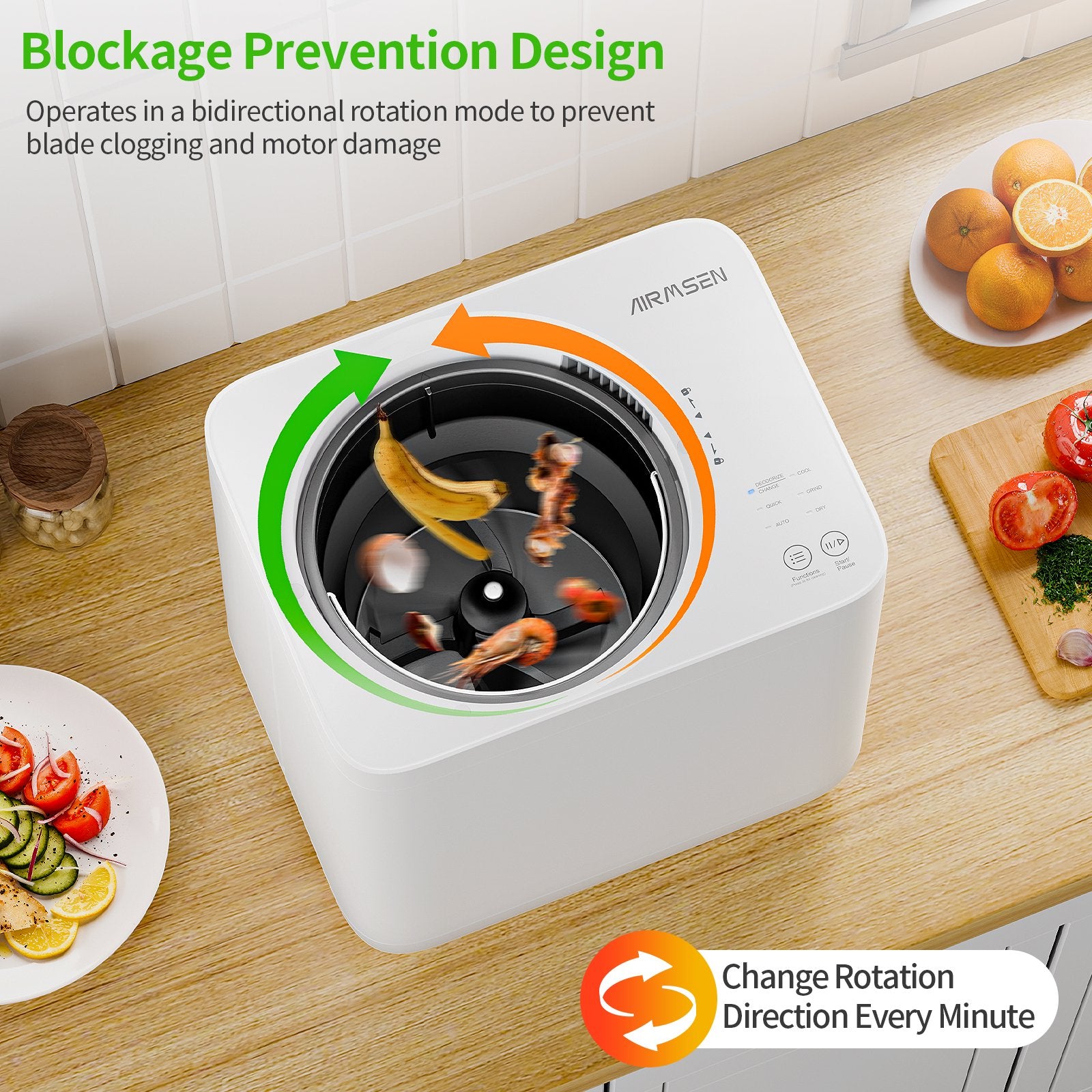 Smart Electric Kitchen Composter - 3.8L Indoor Compost Bin with DC Motor for Organic Waste, Eco-Friendly Food Waste Recycling - Perfect for Home, Apartment & Sustainable Living