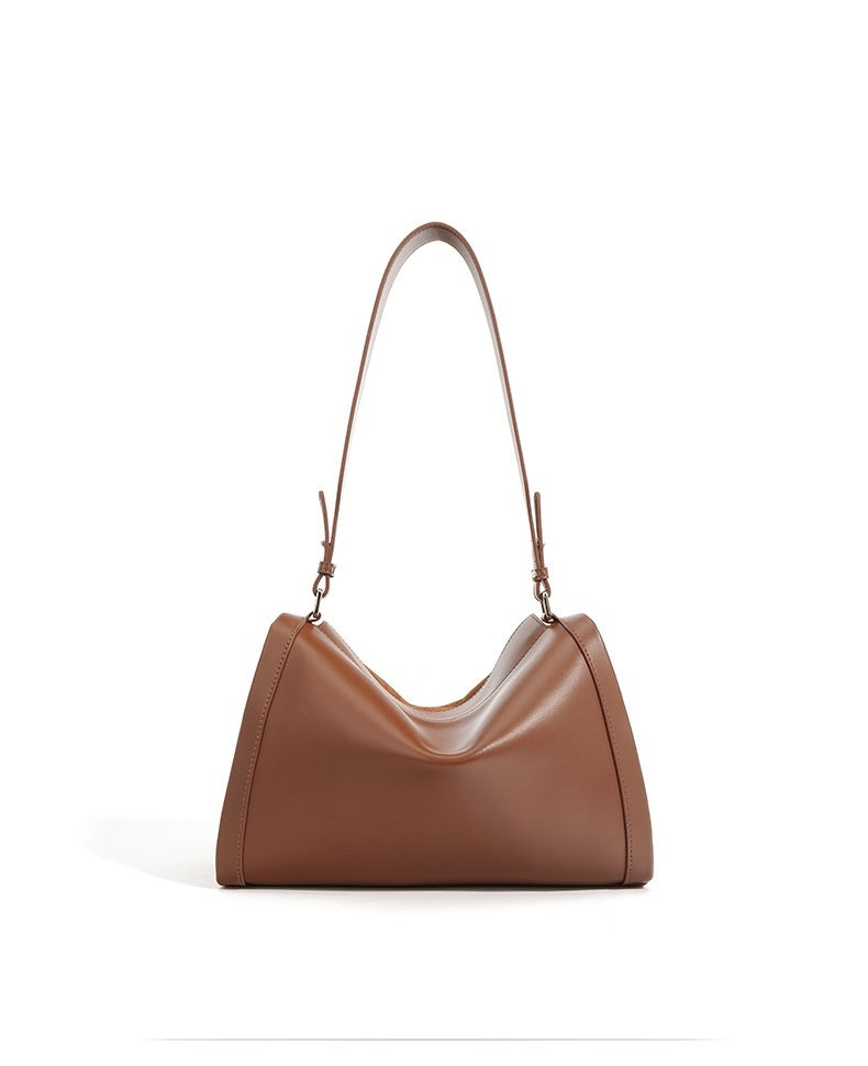 Genuine Leather Shoulder Messenger Bag for Men & Women - Stylish Tote & Crossbody Bag for Work, Travel & Everyday Use