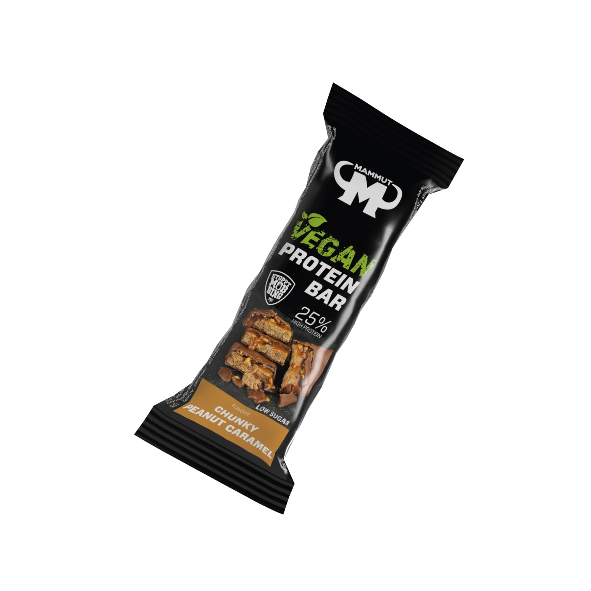 Mammut Nutrition Vegan Protein Bar – 12 Pack (45g Each) – 11g Plant-Based Protein Per Bar – Low Sugar, High Fiber – Fava Bean & Soy Protein – Ideal for Gym, Hiking & Healthy Snacking