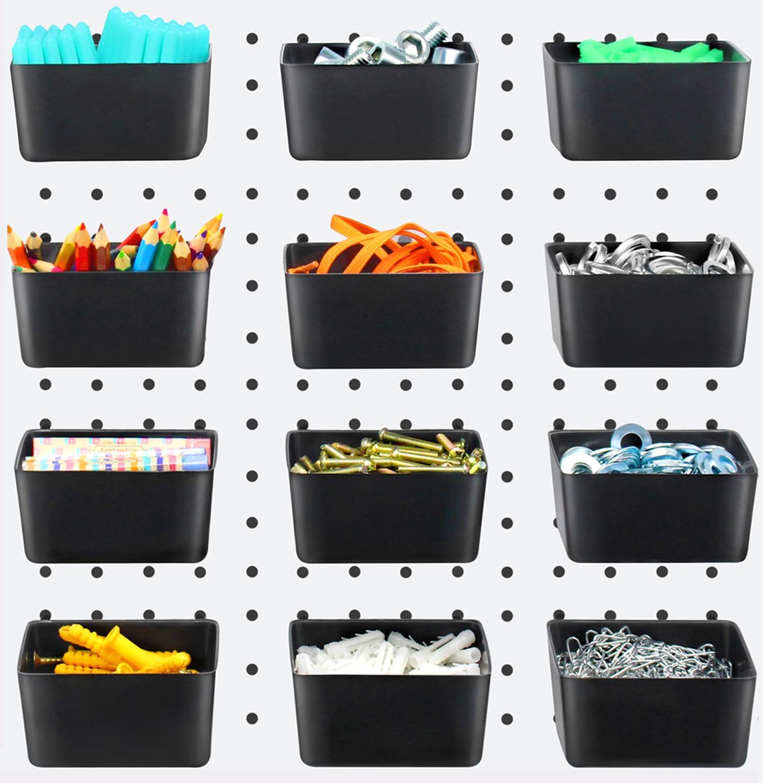 Pegboard Hooks and Bins Set - 3.62