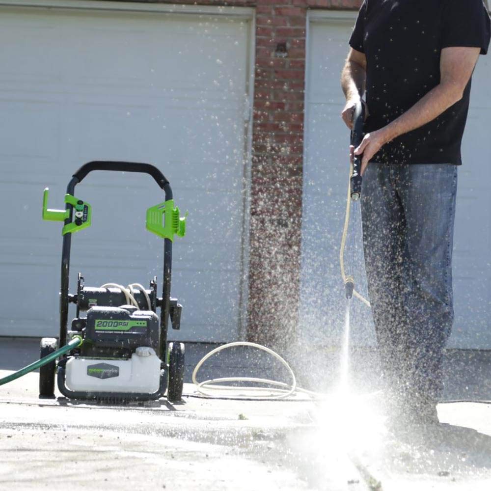 Greenworks 2000 PSI Turbo Nozzle Universal Pressure Washer Attachment 5201402 - High Power Cleaning for Driveways, Decks & Outdoor Surfaces