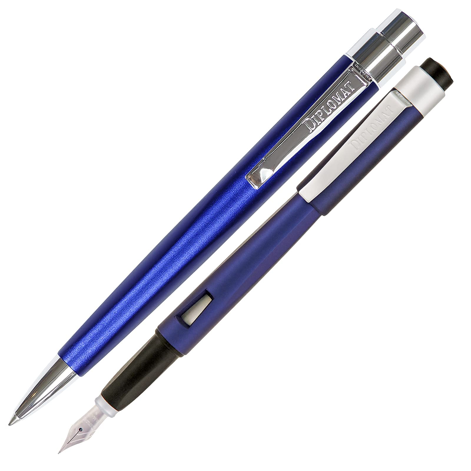 Diplomat Magnum Indigo Blue Fountain Pen Set - Premium Writing Instrument for Professionals & Students - Perfect for Office, School & Gift Giving