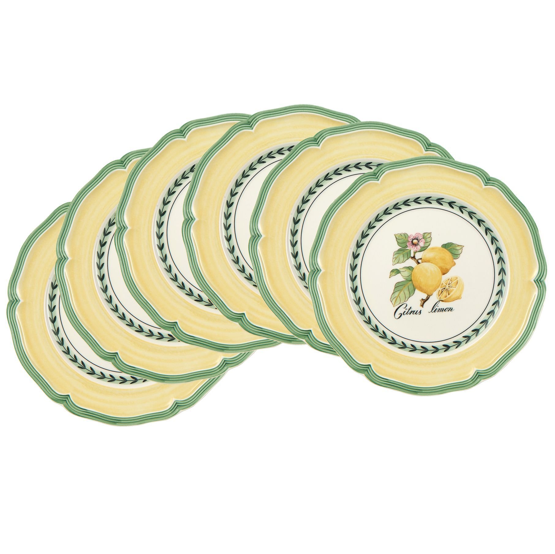 Villeroy & Boch French Garden Valance Salad Plates Set of 6 - Elegant Floral Design Dinnerware for Fine Dining, Entertaining & Special Occasions