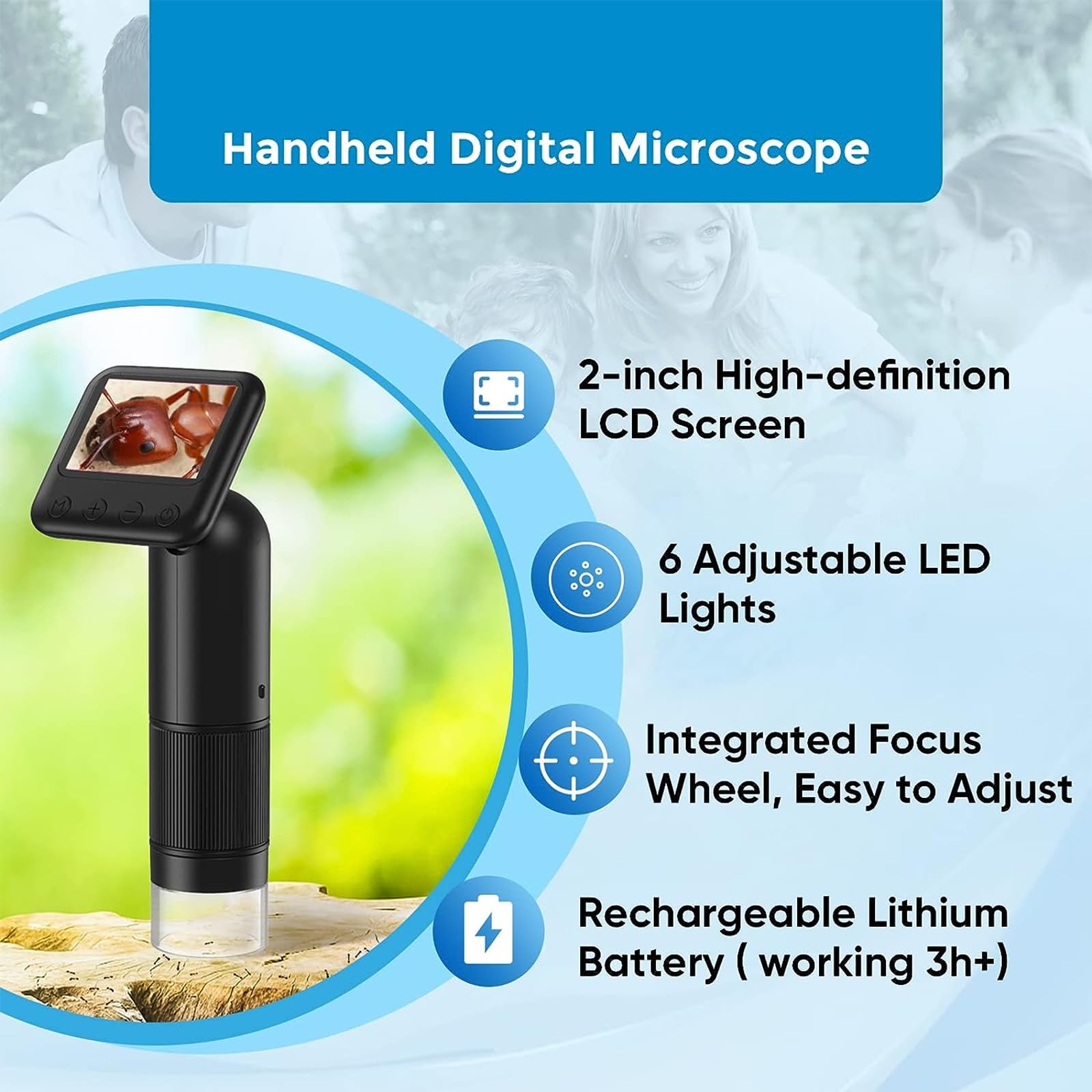 Handheld Digital Microscope with 2