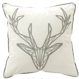Premium Caribou Square Filled Cushion 43x43cm - Soft Decorative Throw Pillow by Bianca for Living Room, Bedroom & Office Decor