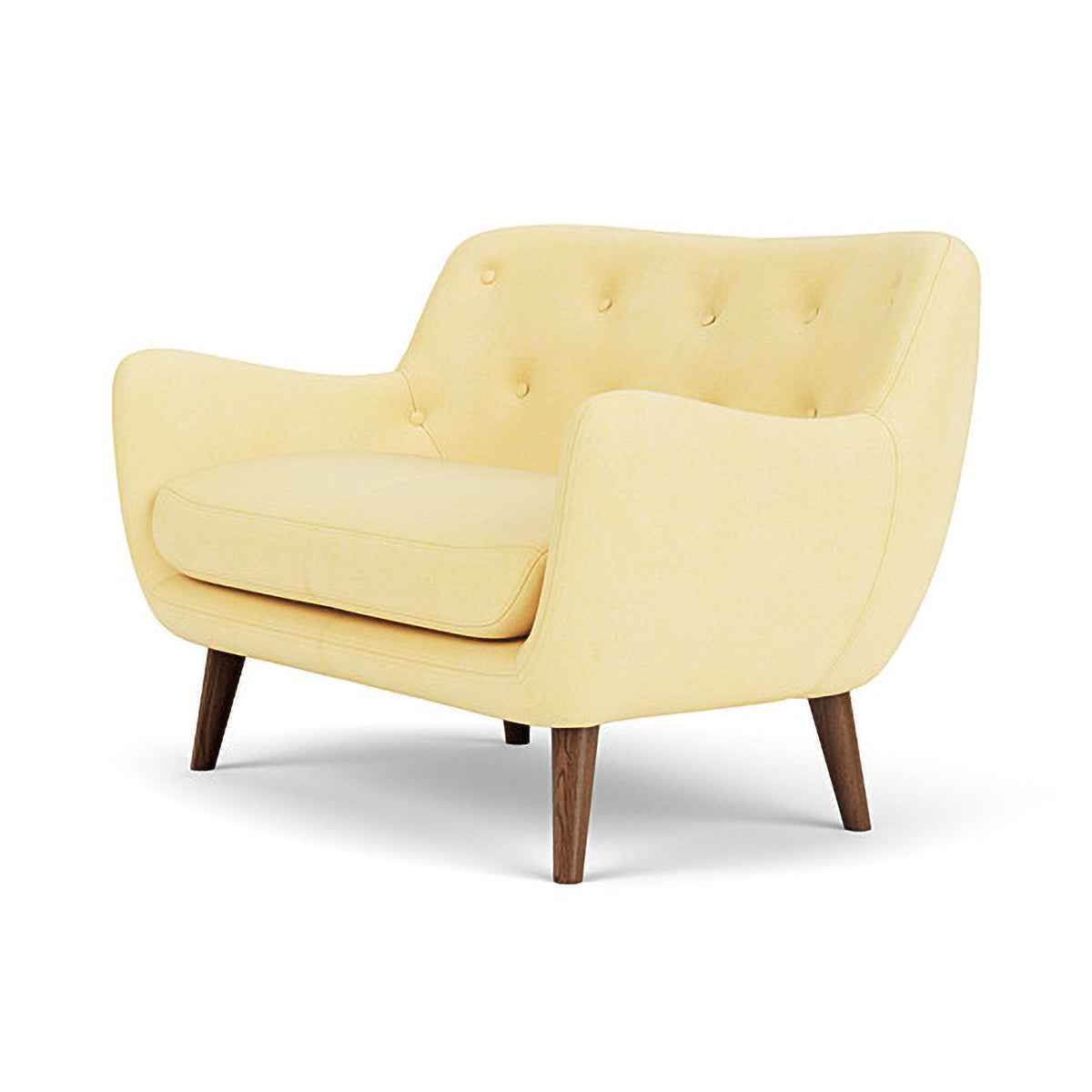 Herman Fabric 2 Seater Sofa - Modern Living Room Couch for Small Spaces, Apartment & Home Decor - Comfortable Loveseat with Soft Upholstery for Relaxing, Entertaining & Cozy Lounging