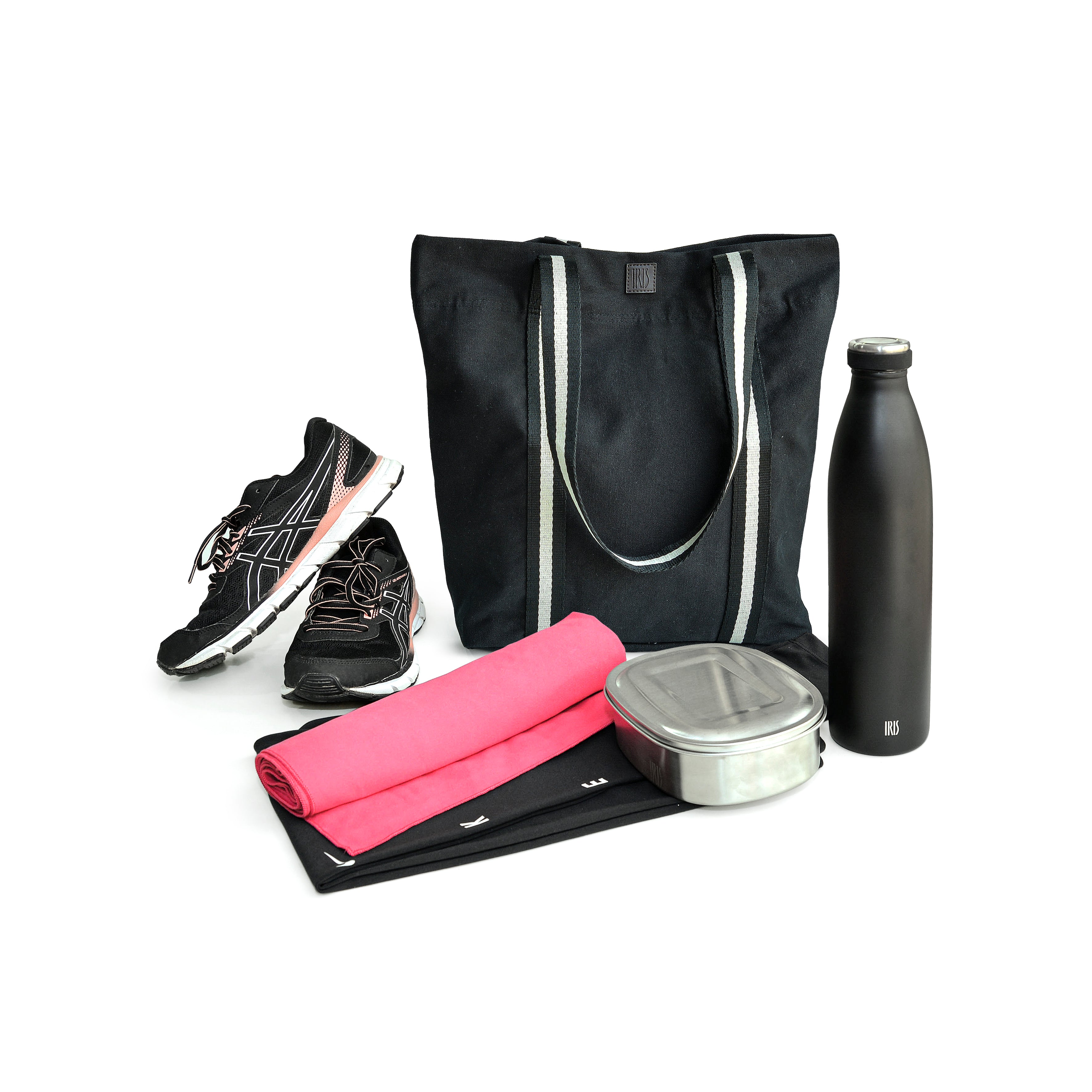 Stylish Black Daily Tote Bag for Women - Lightweight & Spacious Handbag for Work, Shopping & Travel