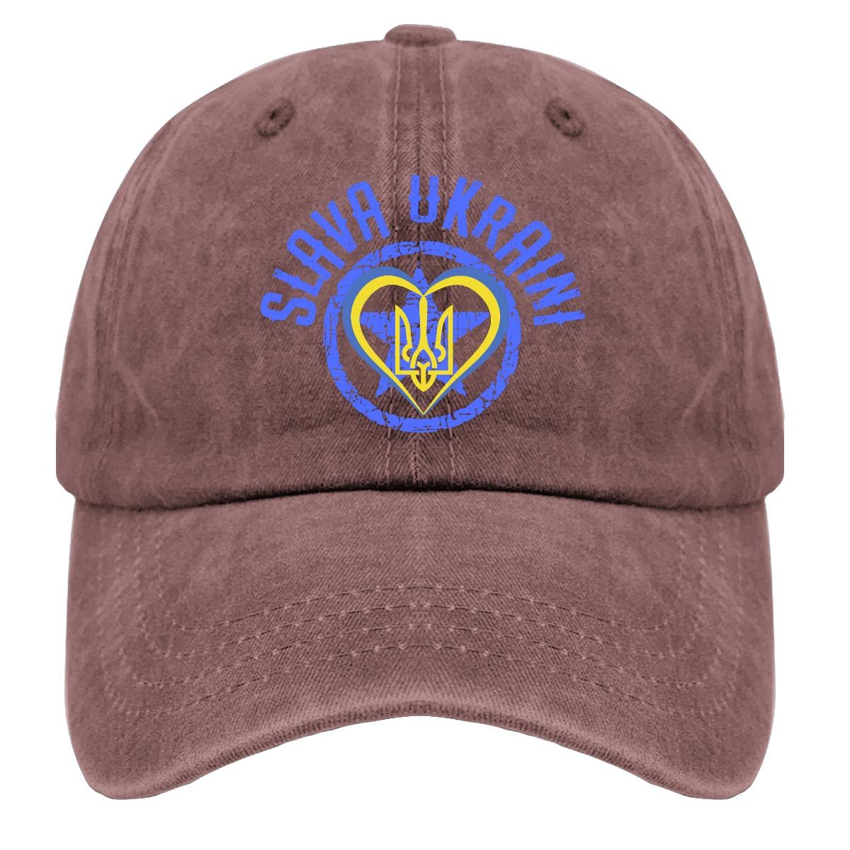 Stylish Unisex Cotton Flexfit Cap - Slava Ukraini Heroiam Design for Men & Women | Perfect for Golf, Outdoor Sports & Casual Wear