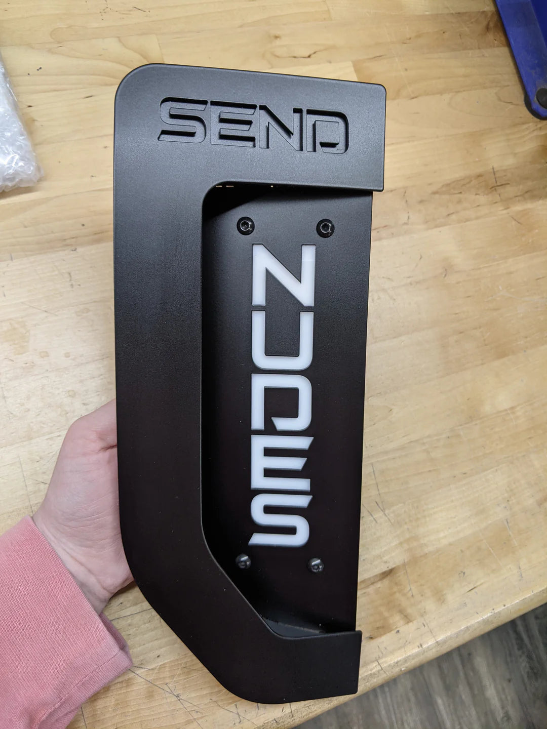 Fender Badge Replacements for 2017-2022 Ford Super Duty - Send Nudes Style - Upgrade Your Truck's Exterior for Off-Roading & Custom Looks
