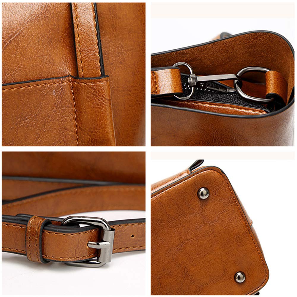 Stylish Women's Leather Satchel Purse - Fashionable Shoulder Bag & Tote for Work, Business Meetings & Daily Shopping | Perfect Office Commute & Weekend Outings Accessory