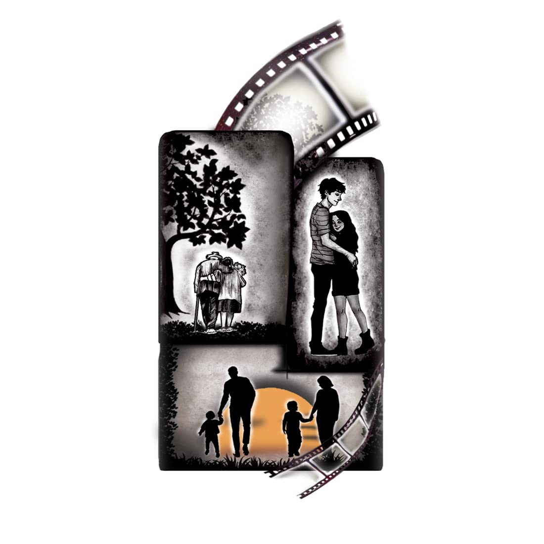 My Memories Design Waterproof Temporary Tattoos for Men & Women - Long Lasting Fake Body Art for Parties, Festivals & Special Occasions