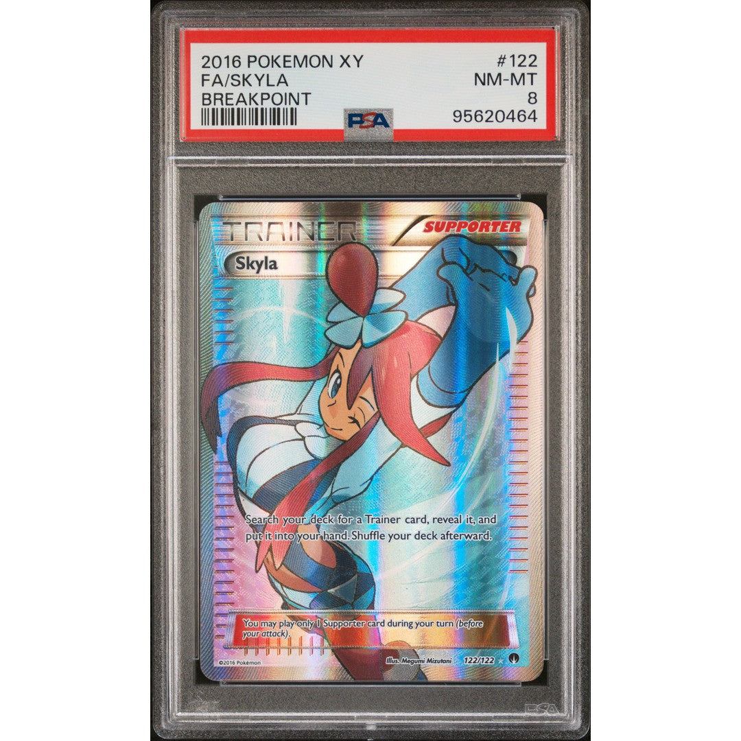 2016 Pokemon Breakpoint Skyla 122/122 PSA 8 Graded Card - Rare Collectible for Trading Card Game Enthusiasts | Perfect for Display, Gaming Tournaments & Pokemon Memorabilia Collections