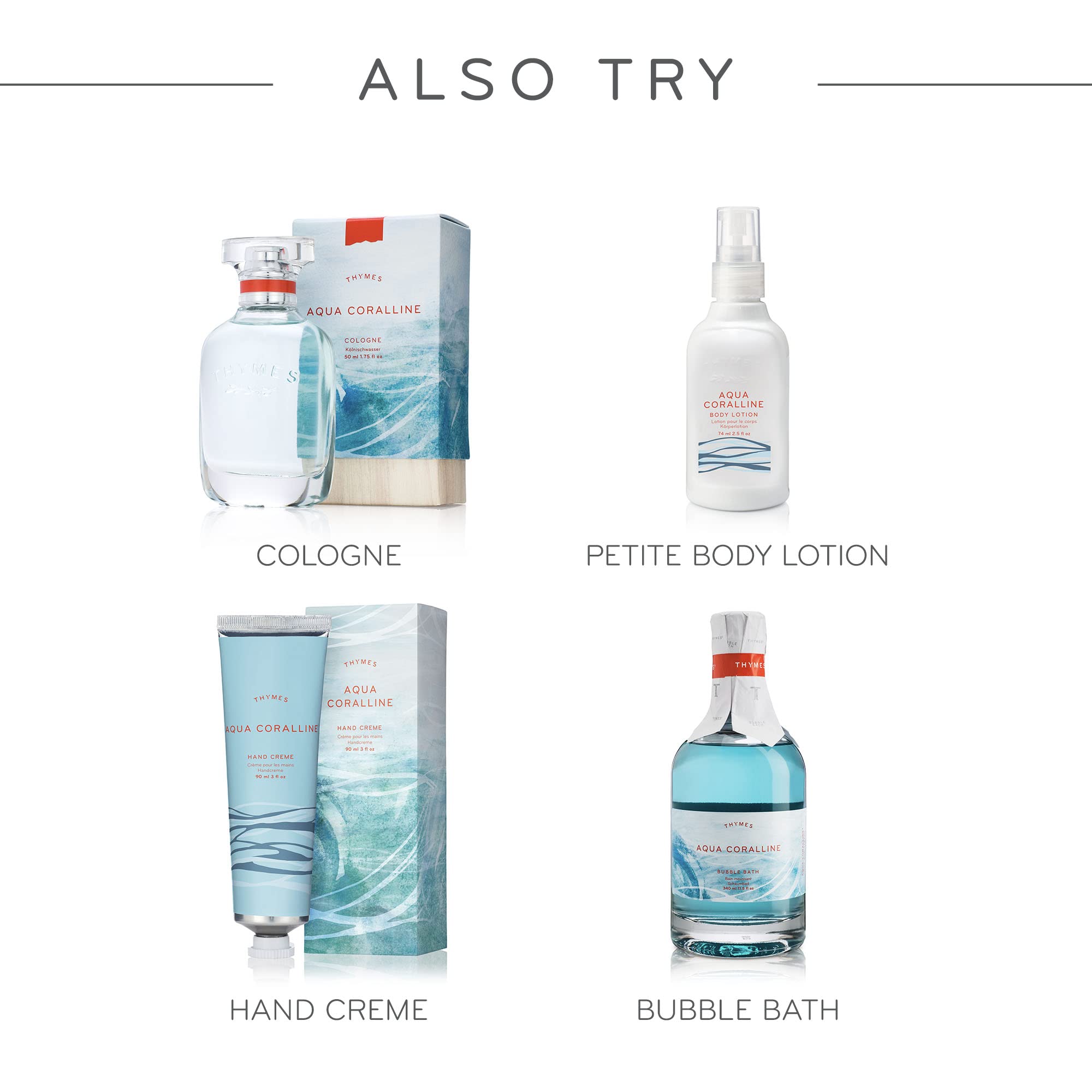 Thymes Aqua Coralline Scented Room Spray - 3 oz Home Fragrance Mist & Air Freshener - Fresh Ocean Breeze for Bedroom, Bathroom & Living Room