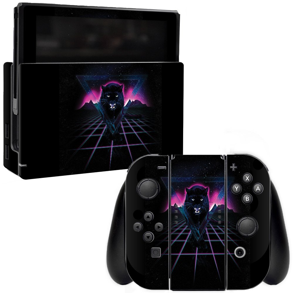 MightySkins Vintage Jaguar Vinyl Decal Wrap Cover for Nintendo Switch - Protective, Durable, Easy to Apply & Remove | Made in USA | Perfect for Gaming Protection & Customization