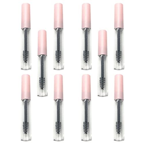 Beavorty 10Pcs 5ml Empty Mascara Tubes with Wands - Refillable Travel Makeup Containers for DIY Eyelash Serums & Oils