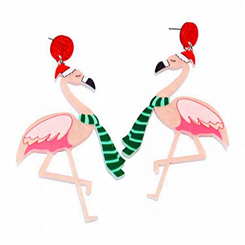 C3:flamingo earrings