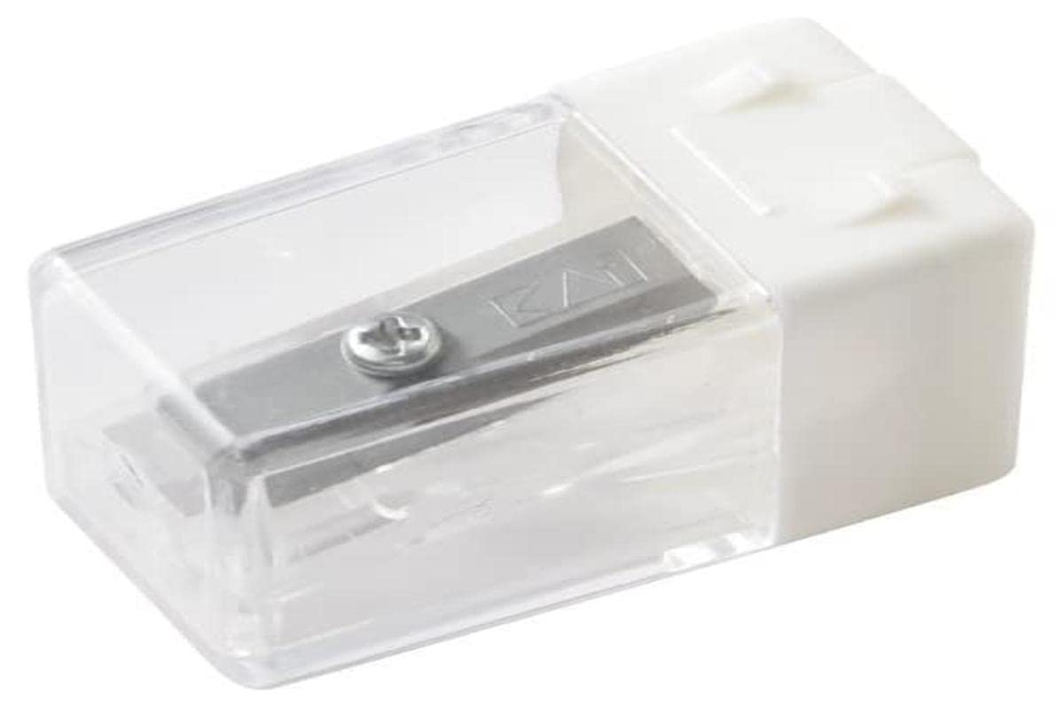 MUJI Small White Pencil Sharpener - Made in Japan - Premium Quality for School, Office & Art Supplies (2013 Model) - Perfect for Students, Artists & Professionals