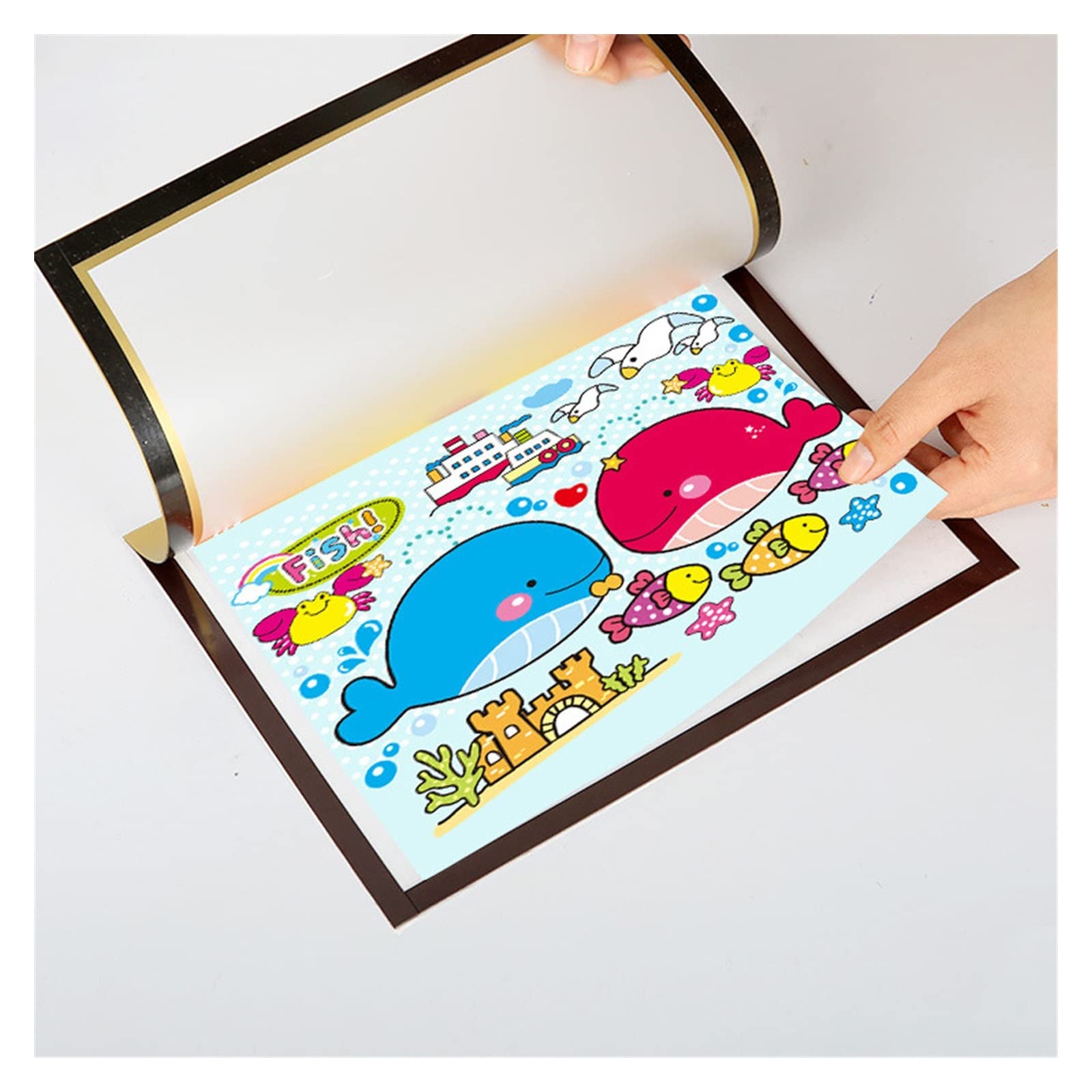 LANGFANG e Frame - Elegant Home Poster Cover for Refrigerator & Wall Decor - Perfect for Living Room, Bedroom & Kitchen Decoration