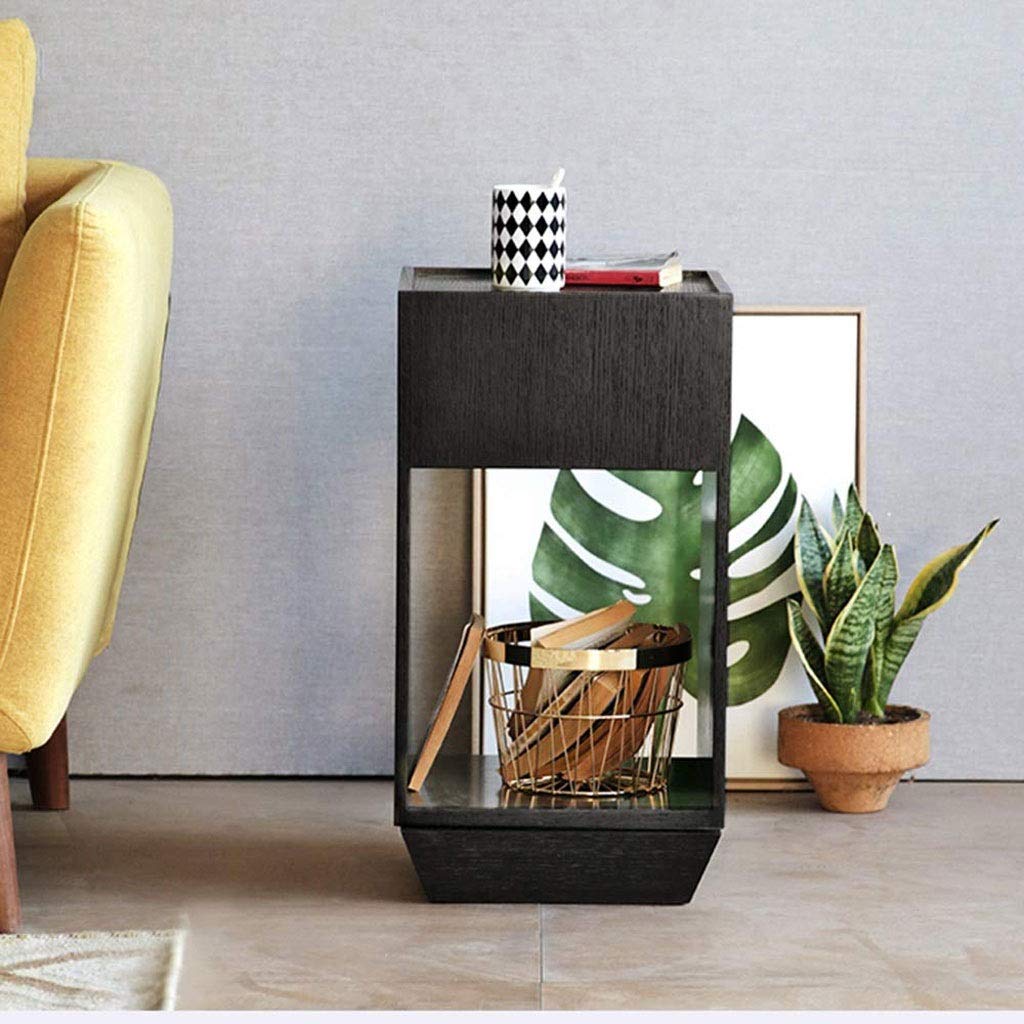 Modern Swivel Square Coffee Table with Storage - Multifunctional Side Table for Living Room, Bedroom & Office - Walnut Finish (Color B) - Perfect for Small Spaces, Home Decor & Organization