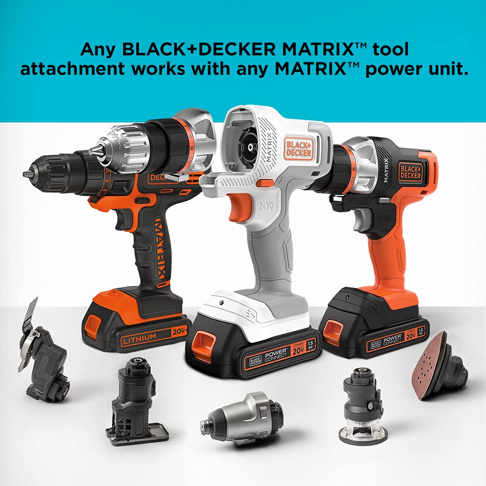 BLACK+DECKER Matrix Jig Saw Attachment For Cordless Drill (BDCMTJS) - Power Tool Accessory for Woodworking, DIY Projects & Home Improvement