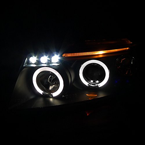 Spec-D Tuning LHP-PAS97JM-TM LED Projector Headlights with Halo & Corner Signal - Compatible with VW Passat B5 (1998-2005) - Black Housing - Enhanced Night Visibility & Style Upgrade for Daily Driving & Custom Builds
