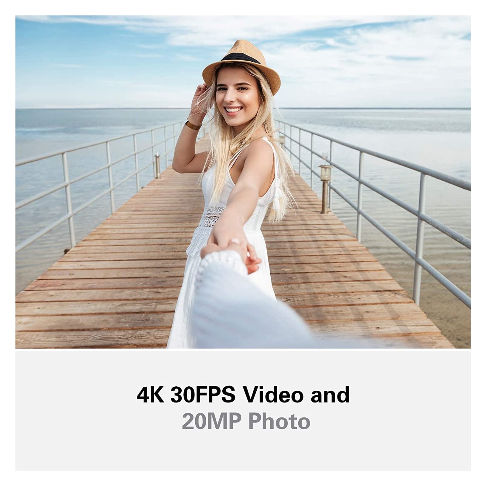 BODORME 4K30FPS Keychain Action Camera with EIS 2.0 - 20MP Mini Body Camera, 60min Video Recording, Slow Motion, Hands-Free Vlogging - Perfect for Outdoor Adventures, Travel Vlogging & Sports Recording