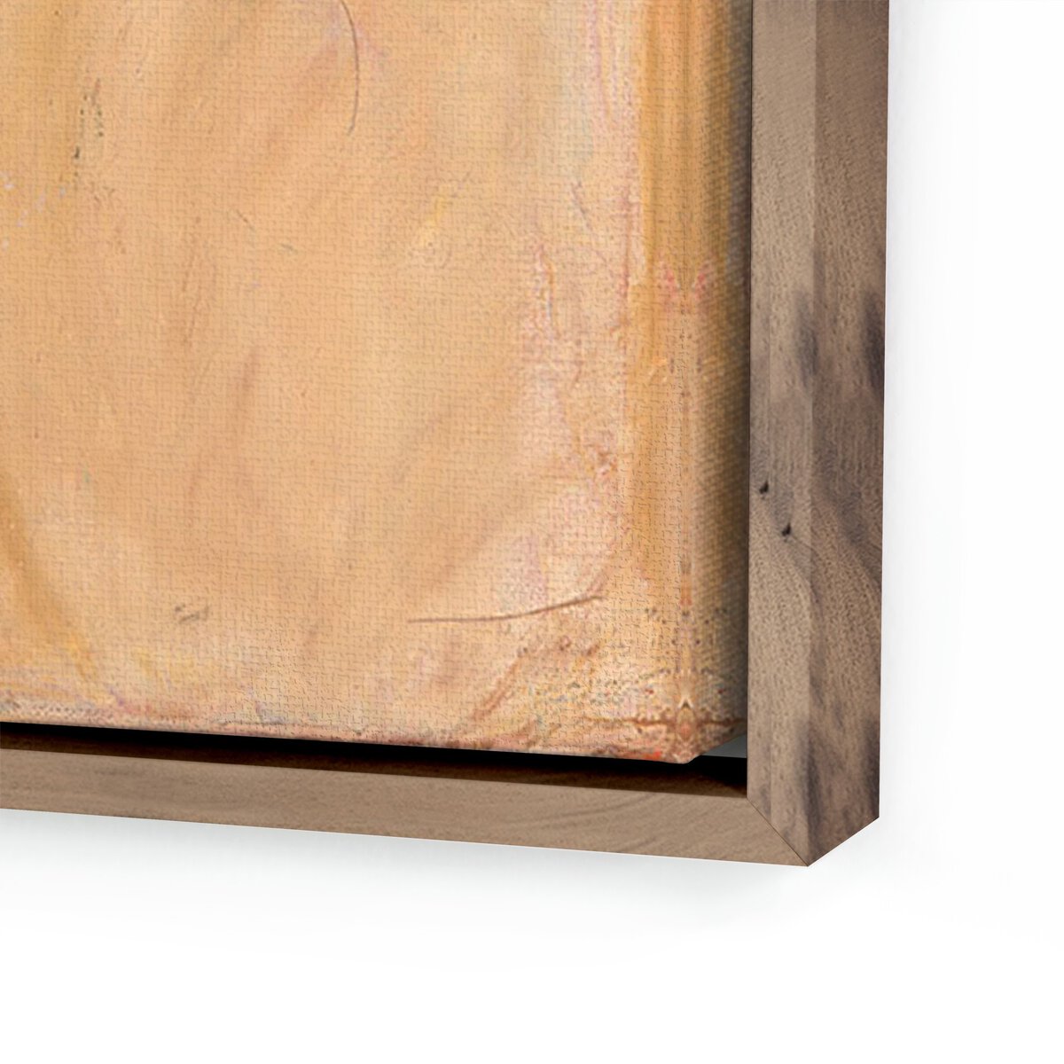 Always Open By Jill Elliott - 24x24 Rustic Walnut Framed Canvas Wall Art - Perfect for Living Room, Bedroom & Office Decor
