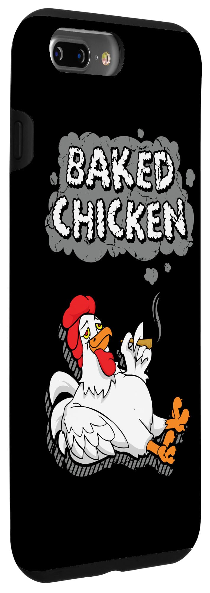 iPhone 7 Plus/8 Plus Baked Chicken Weed Smoking Marijuana THC CBD Cannabis Stoner Case - Durable Protective Phone Cover for Stoners & Cannabis Enthusiasts - Perfect for 420 Celebrations, Smoke Sessions & Music Festivals