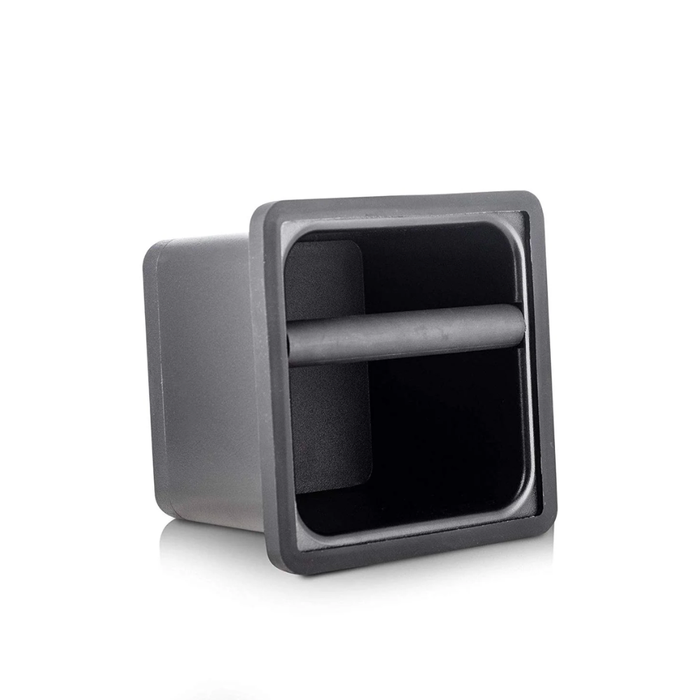 Barista Basics Square Knock Box - Espresso Grounds Disposal for Home & Commercial Coffee Shops - Perfect for Baristas & Coffee Enthusiasts