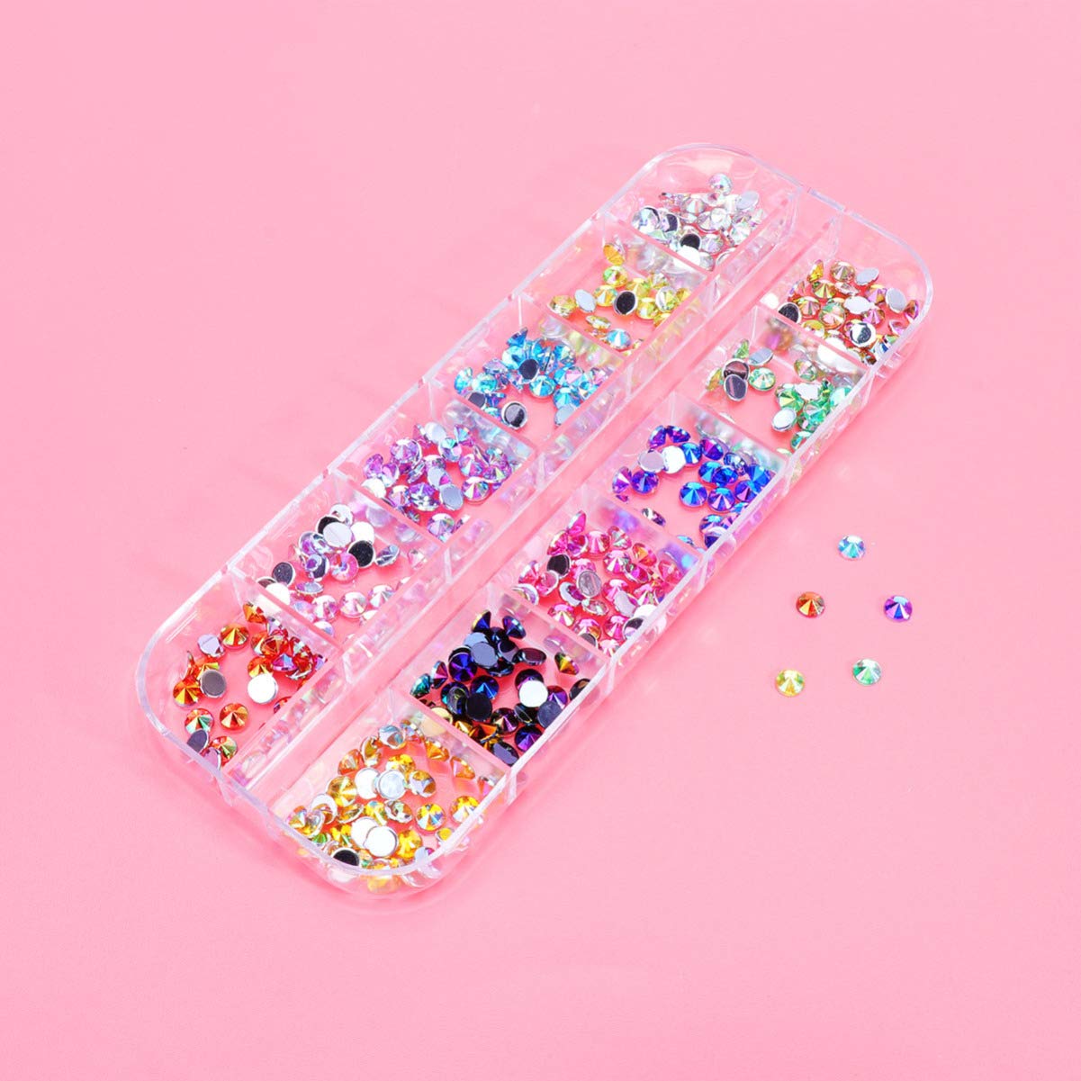 Milisten Professional Nail Art Kit - 8 Boxes Rhinestones, 3D Charms, Pearls & Confetti for Manicure | DIY Nail Design Supplies for Salon, Home Use & Gift Giving