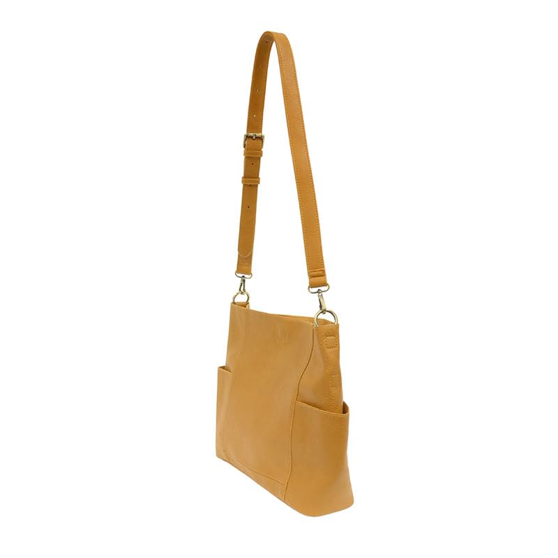 Joy Susan Side-Pocket Bucket Bag - Kayleigh Crossbody Handbag for Women | Fashionable Shoulder Purse with Zipper Closure | Perfect for Work, Travel & Everyday Use