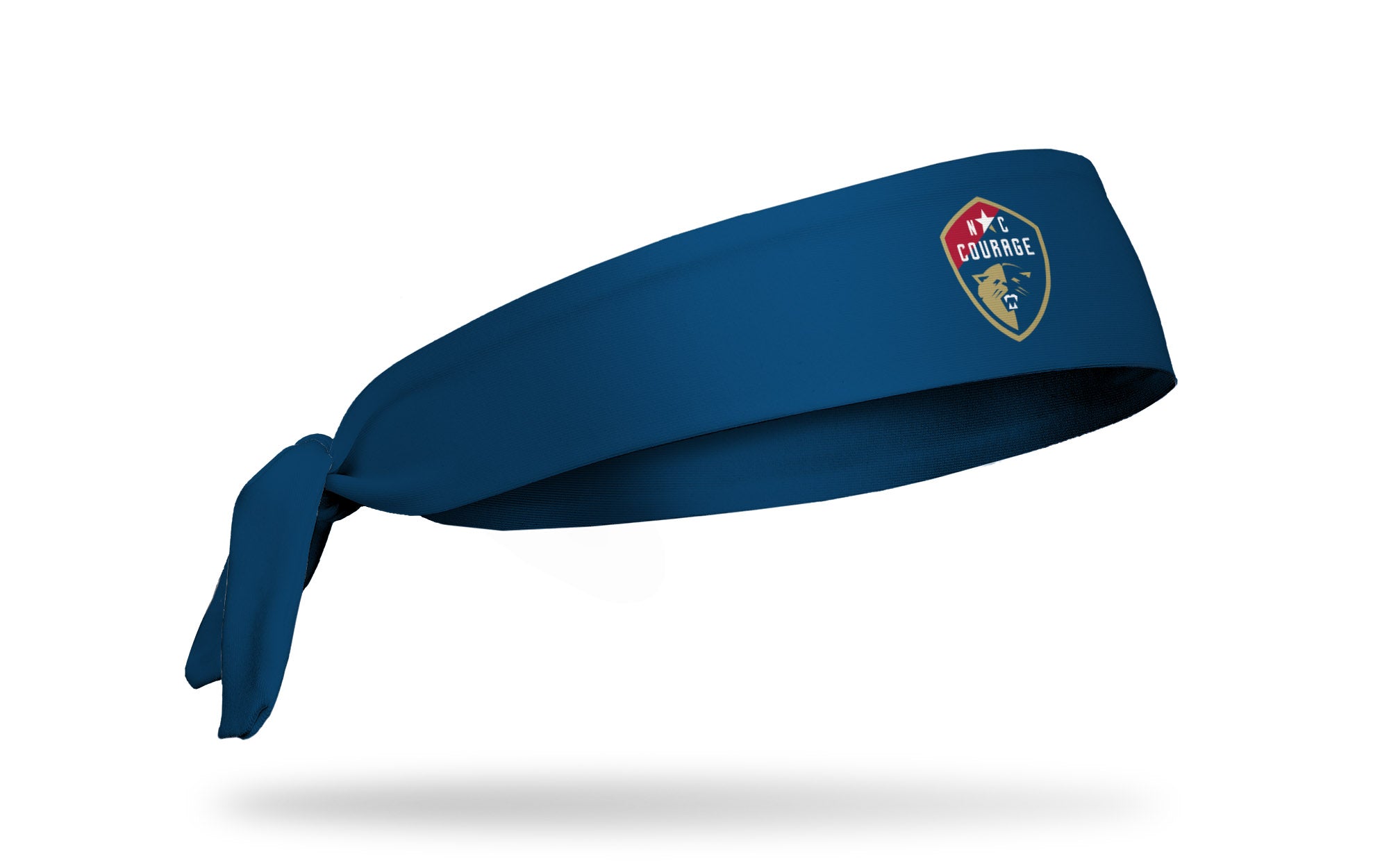 North Carolina Courage Logo Navy Blue Adjustable Headband for Women - Perfect for Running, Workouts, and Soccer Games