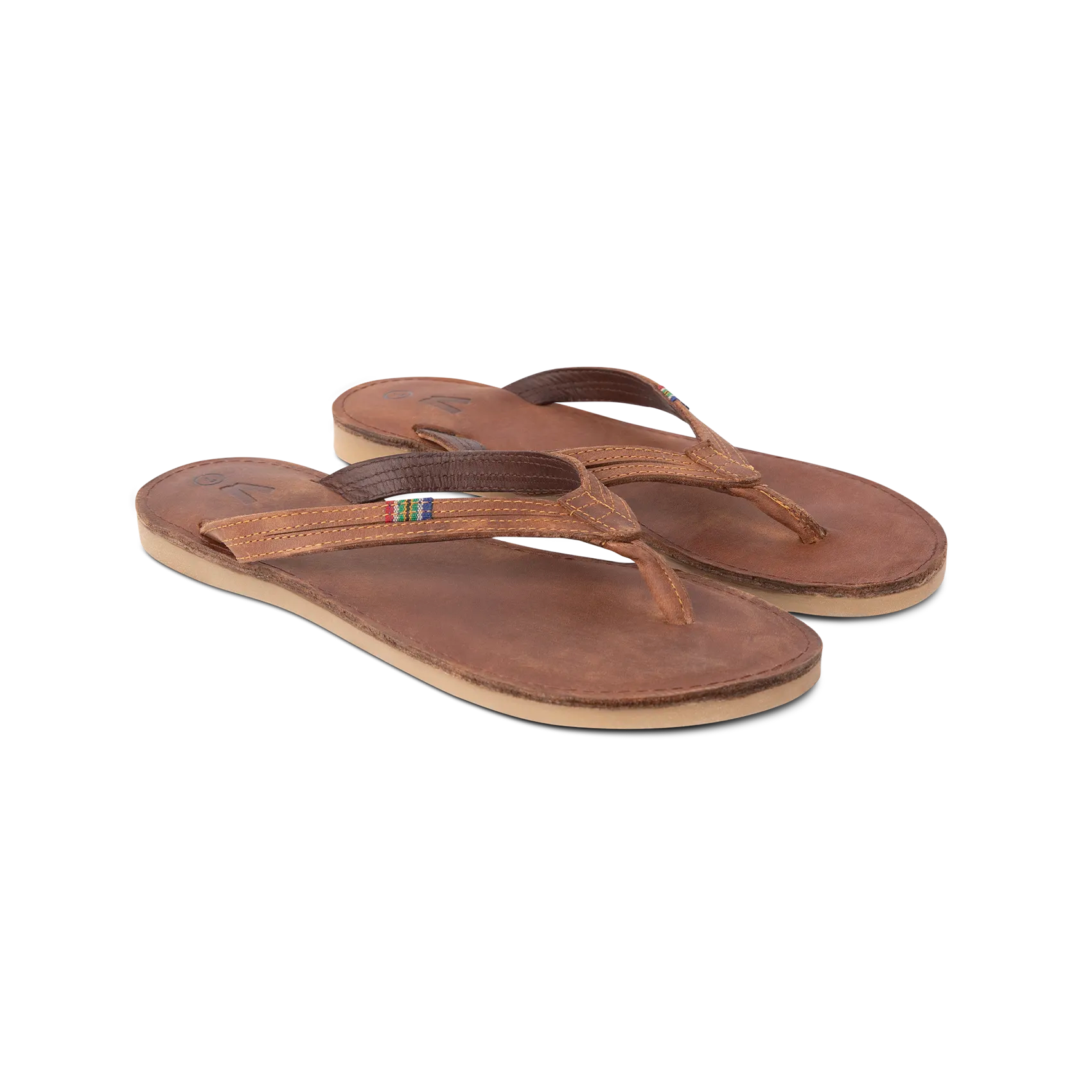 Veldskoen Women's Plakkie Sandals - Thin Strap Brown Leather Comfortable Summer Shoes for Beach, Walking & Casual Outfits