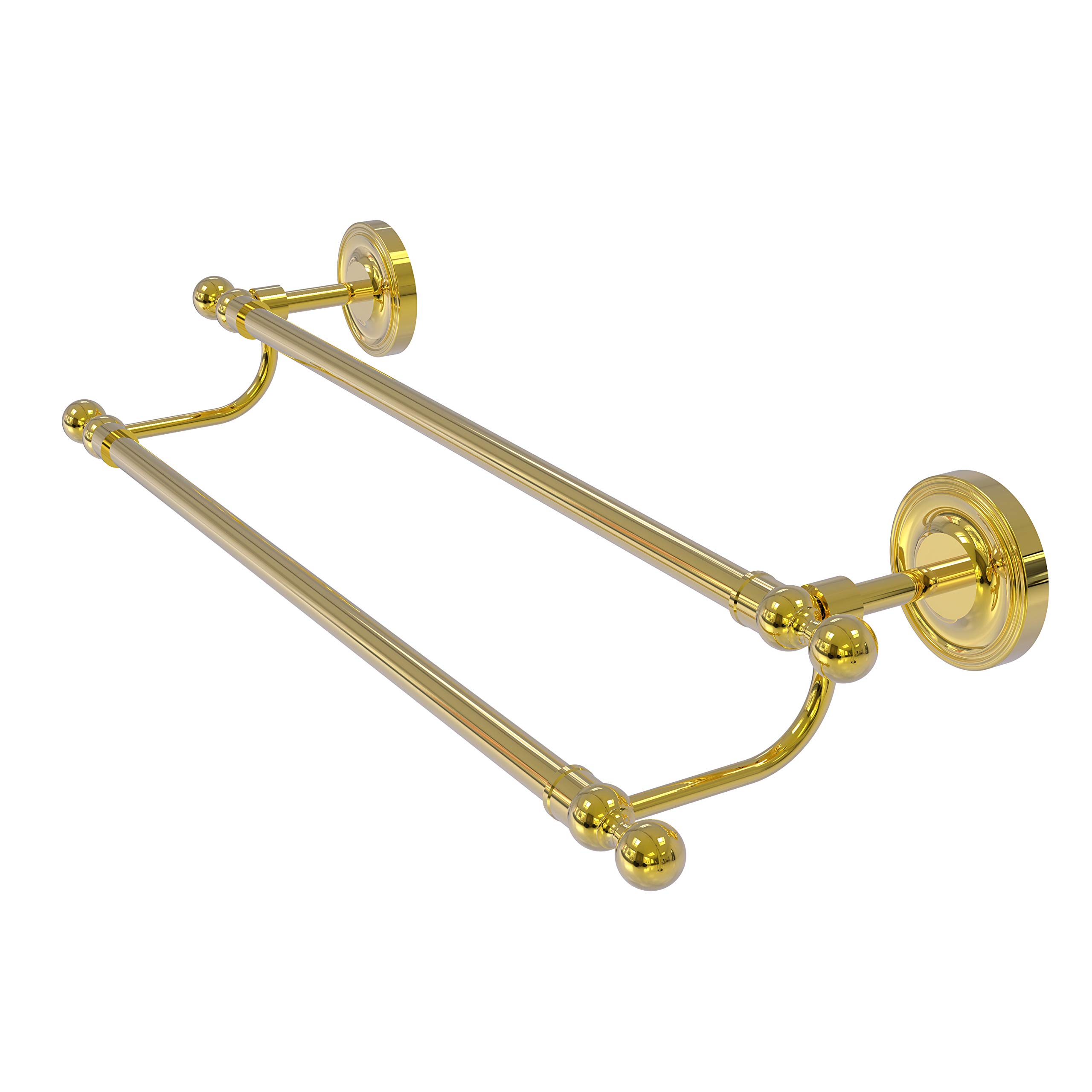 Allied Brass R-72/24 Regal Collection 24 Inch Double Towel Bar - Polished Brass Bathroom Accessory for Luxury Home & Hotel Decor