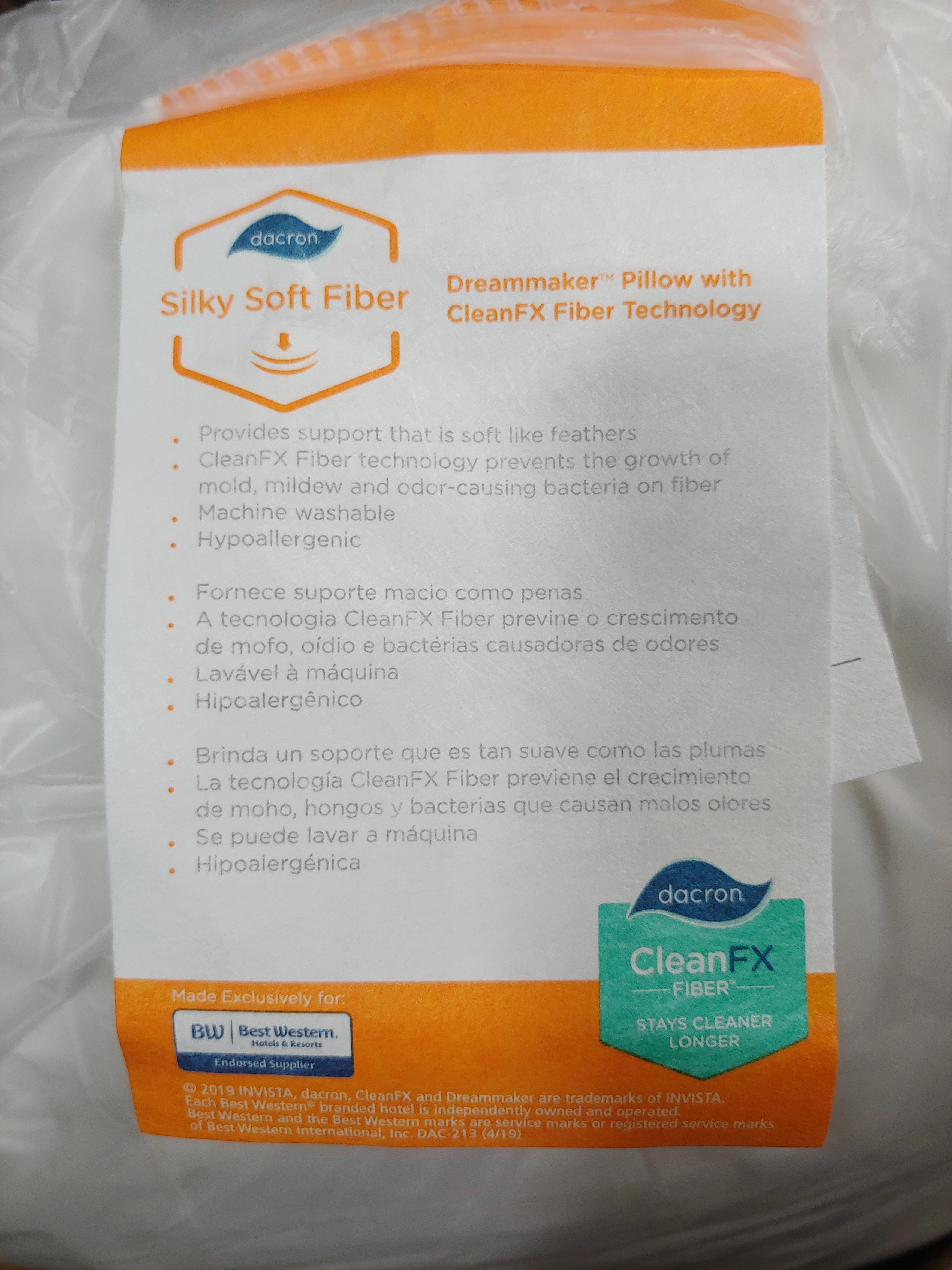 Best Western Dreammaker Gusseted Pillow - Medium Firm Support for Side & Back Sleepers | Hotel-Quality Comfort for Home Use