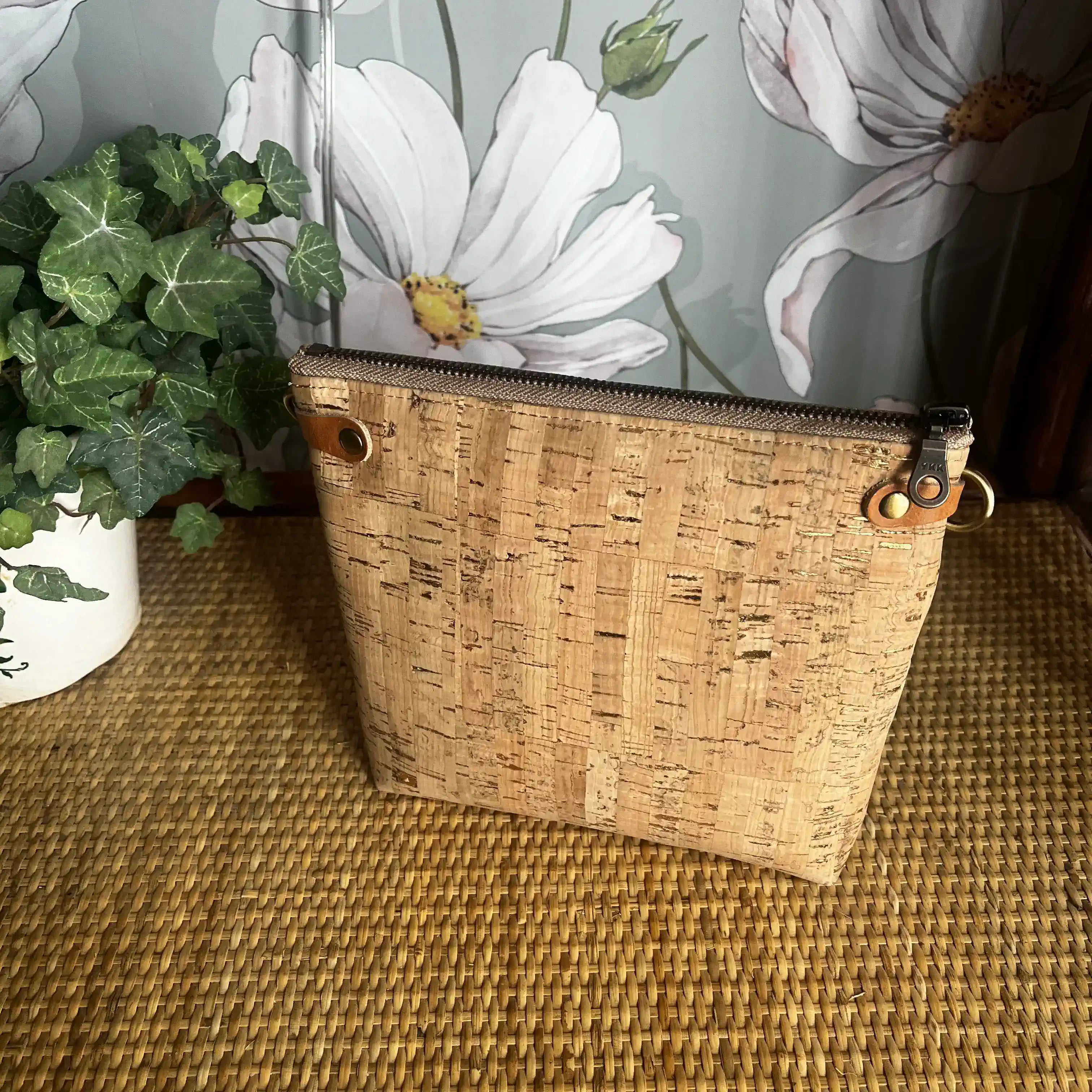 Izzy's Mom Cross Body Bag (Medium) - Adorable Puppies Design with Brushed Antique Finish | Perfect for Everyday Use, Travel, and Casual Outings