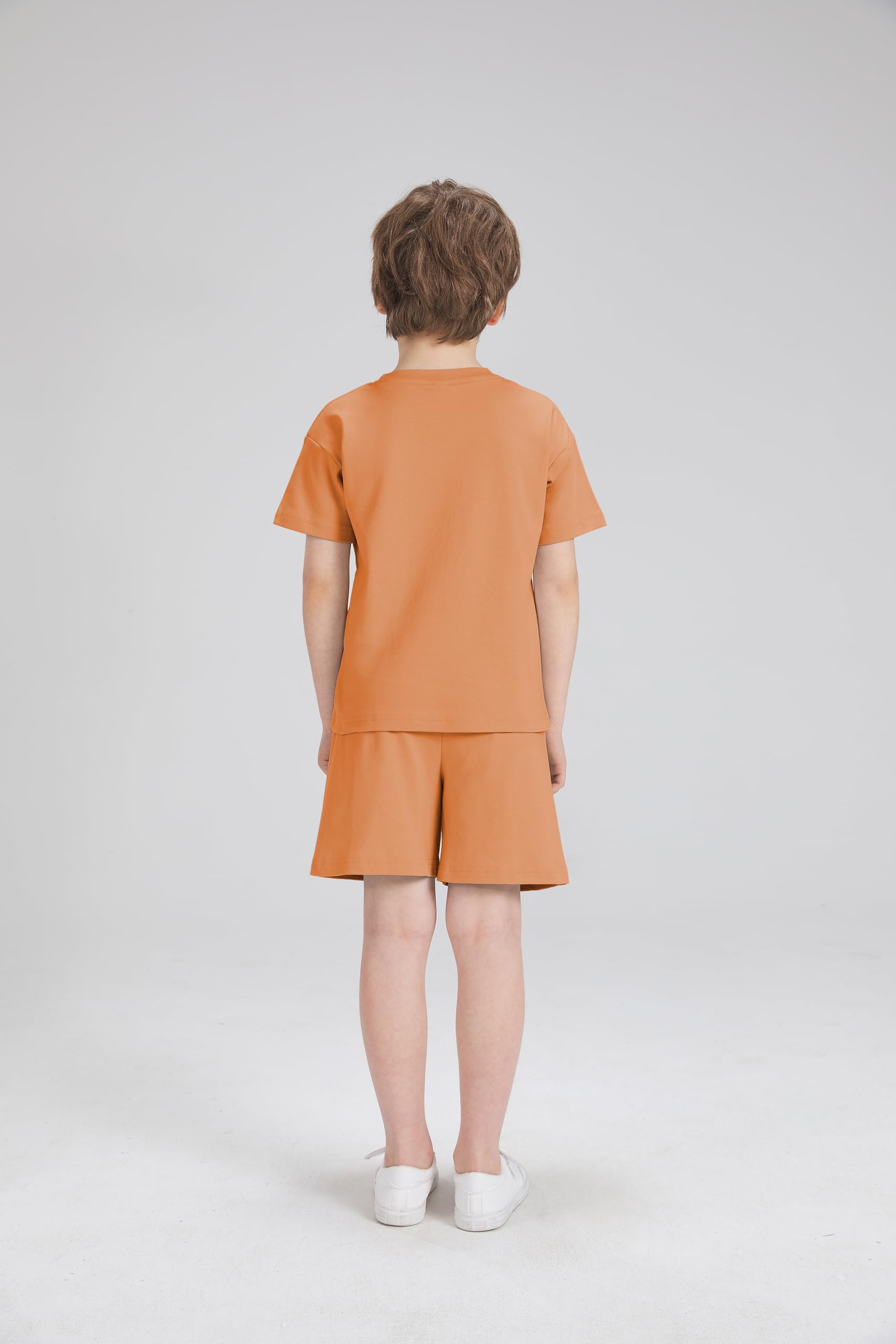 **Boys' Summer Outfits 2-Piece Short Sleeve T-Shirt & Shorts Set - 2025 Casual Tracksuit for Kids | Playground, Beach & Outdoor Activities**
