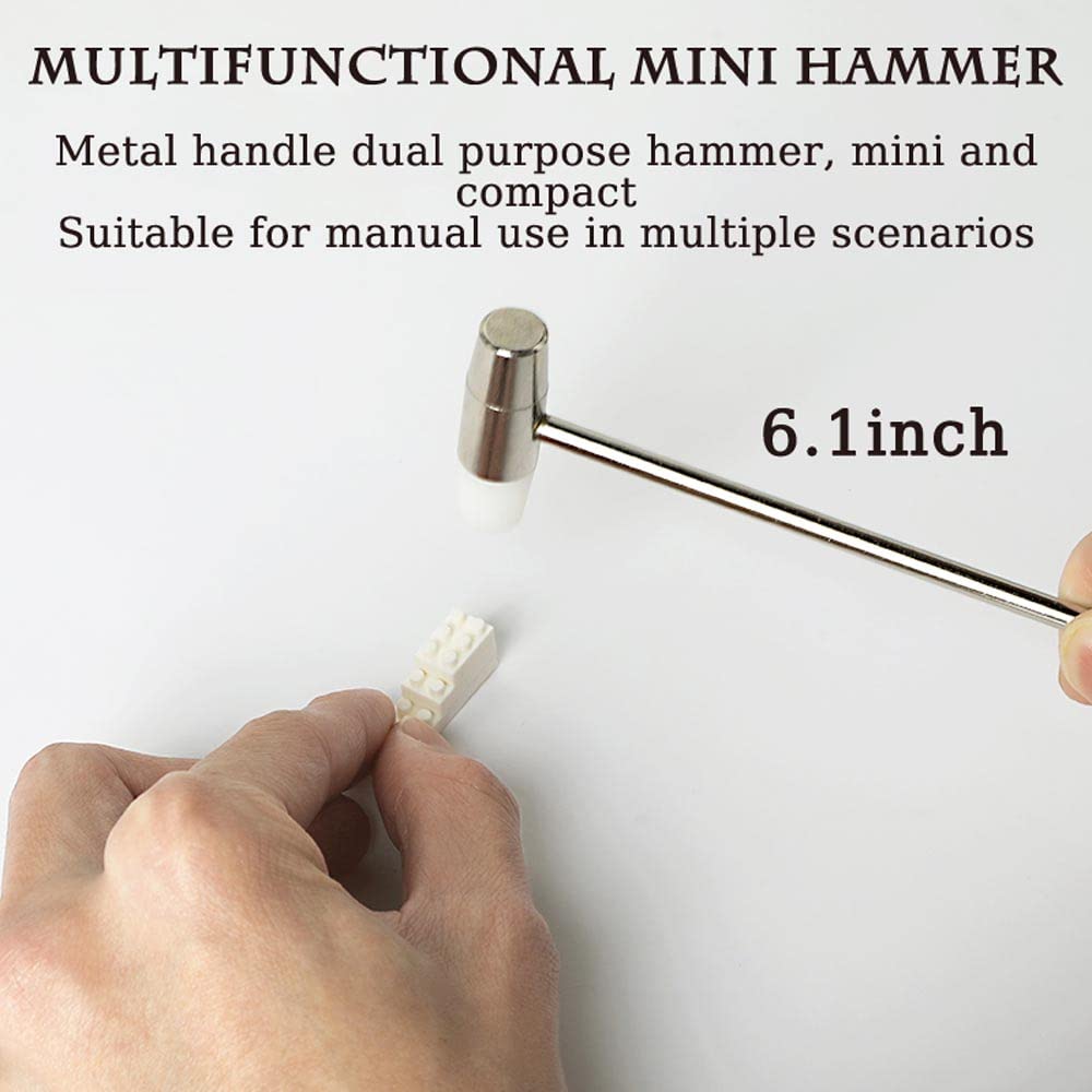 Micro Building Blocks Separator Tool Kit - 7-Piece Brick Tools Set with Multi-Functional Hammer & Tweezers | Compatible with LEGO | Perfect for Model Building, DIY Crafts & STEM Education