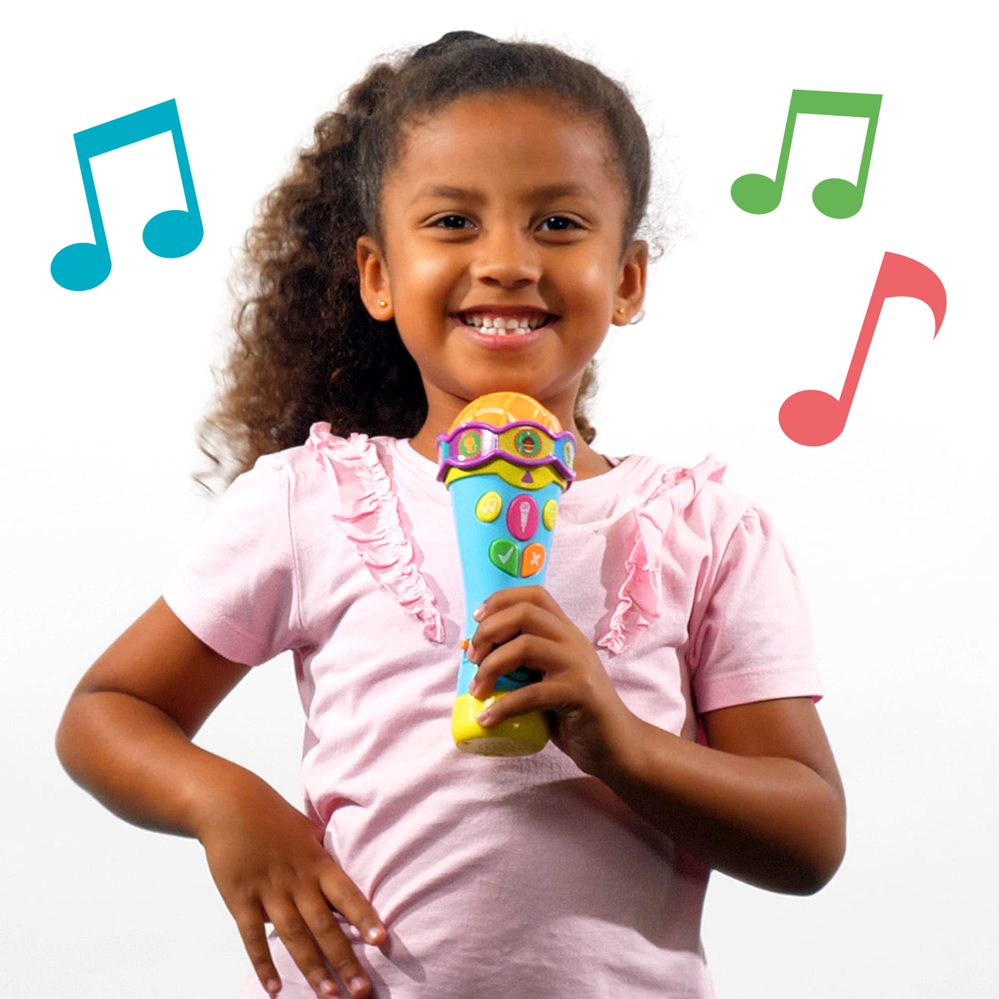 HD23 Kids Toy Microphone with Bluetooth & LED Lights - Wireless Singing Microphone for Children, Perfect for Karaoke, Birthday Parties & Family Gatherings