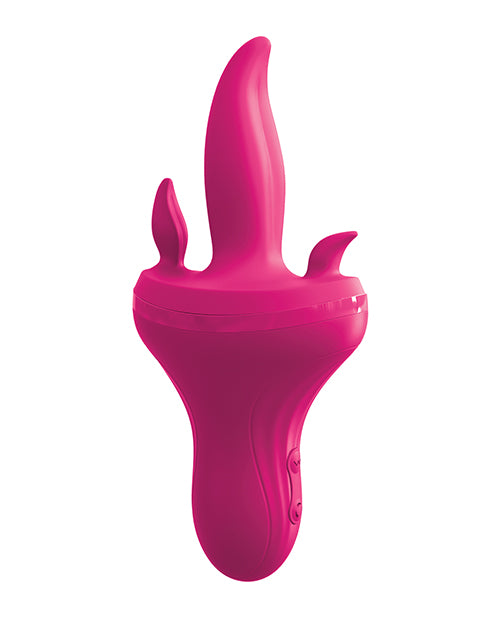 Holey Trinity Triple Tongue Vibrator - 3-in-1 Rechargeable Adult Toy with Multi-Speed Settings (Pink) | Perfect for Couples Play & Solo Pleasure