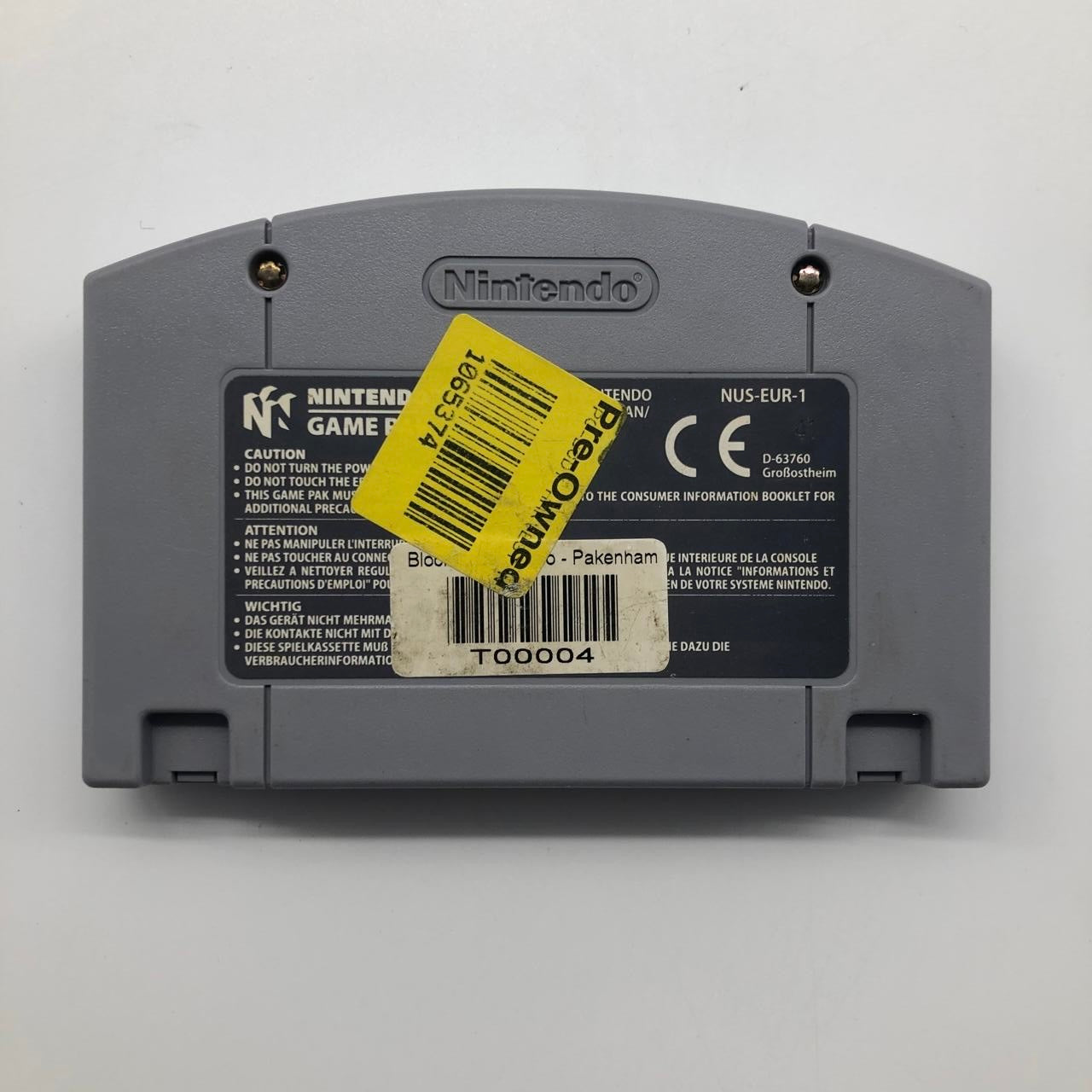 Body Harvest Nintendo 64 N64 Game Cartridge - PAL Version - Classic Action-Adventure Video Game for Retro Gaming Enthusiasts - Perfect for Nostalgic Gaming Nights and Collector's Display