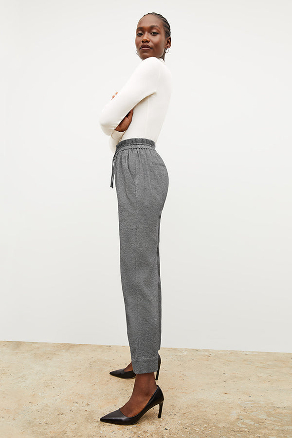Shane Men's Flannel Twill Pants in Charcoal Melange - Comfortable & Stylish for Casual Wear, Outdoor Activities & Work