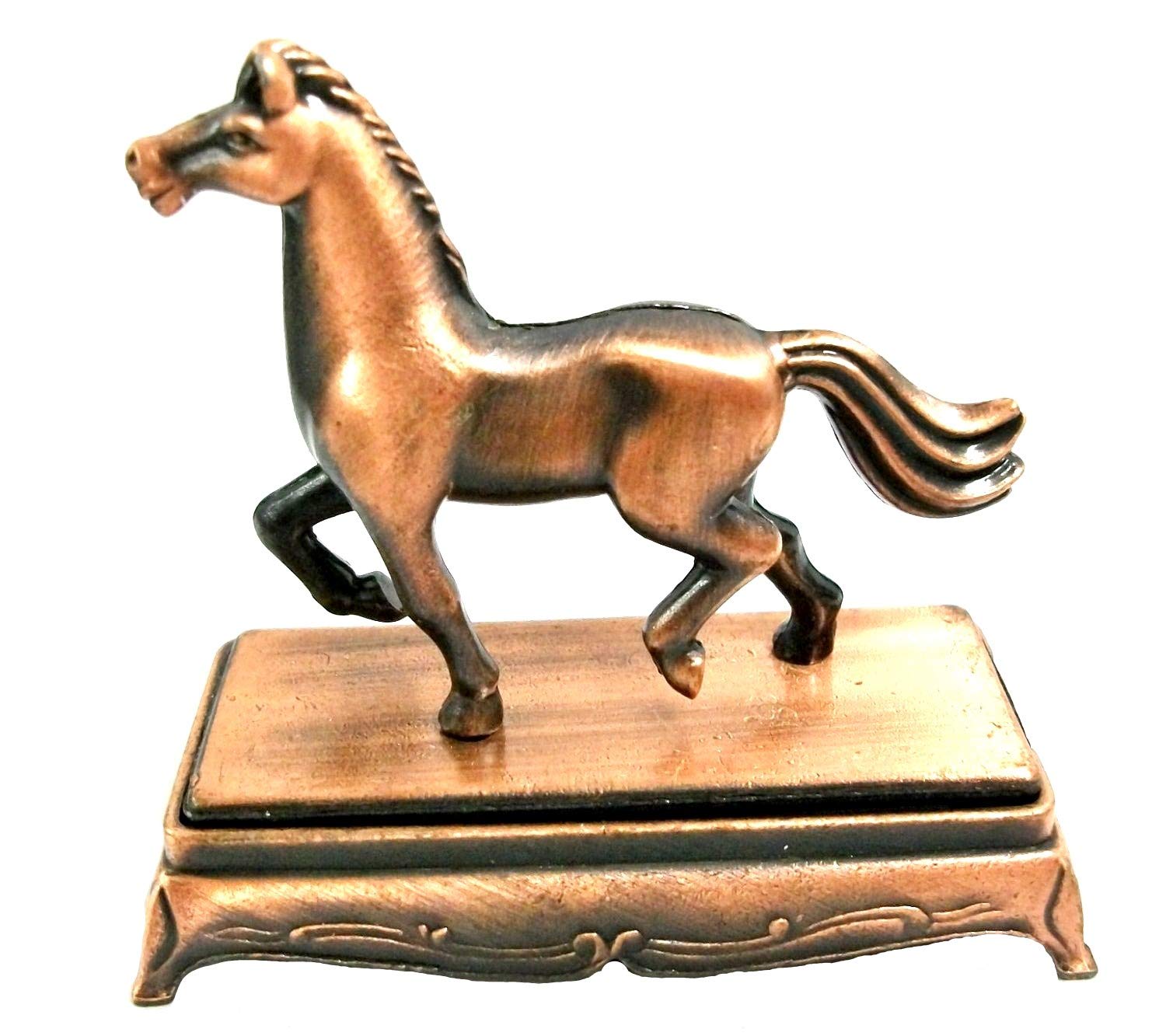 Premium Die-Cast Metal Horse Trotting Pencil Sharpener - Collectible Desk Accessory for Office, School & Home Use