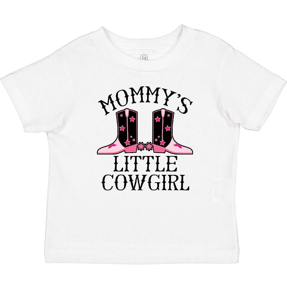 Inktastic Mommy Little Cowgirl Baby Clothes - Adorable Western Style Baby T-Shirt for Girls & Boys - Perfect for Cowboy Themed Parties, Rodeo Events & Western Photo Shoots