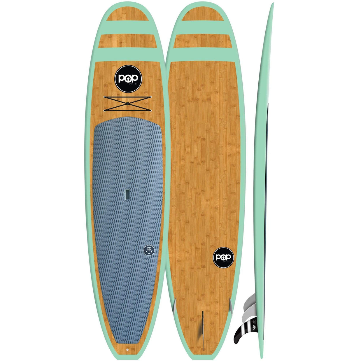 Premium POP Rigid 11' Huckleberry Allround Mint Bamboo Skateboard Deck - Perfect for Street Skating, Tricks & Commuting