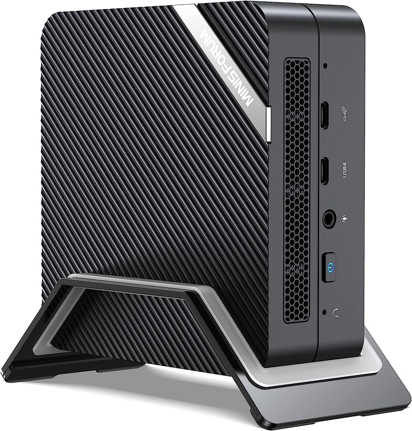 MINIS FORUM UM773 Lite Mini PC - AMD Ryzen 7 7735HS Up to 4.75GHz, Radeon Graphics, 16GB RAM, 512GB SSD, Dual HDMI, USB4, USB-C, WiFi 6, BT5.2 - Compact Desktop Computer for Home Office, Gaming & Entertainment