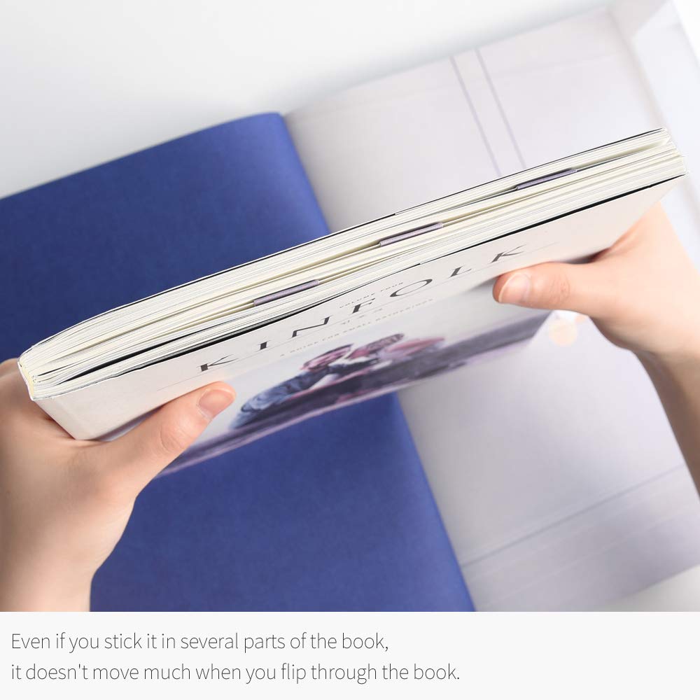 Monolike Magnetic Bookmarks Lavender - Set of 5 Elegant Page Holders for Books, Notebooks & Journals | Perfect Gift for Book Lovers & Students