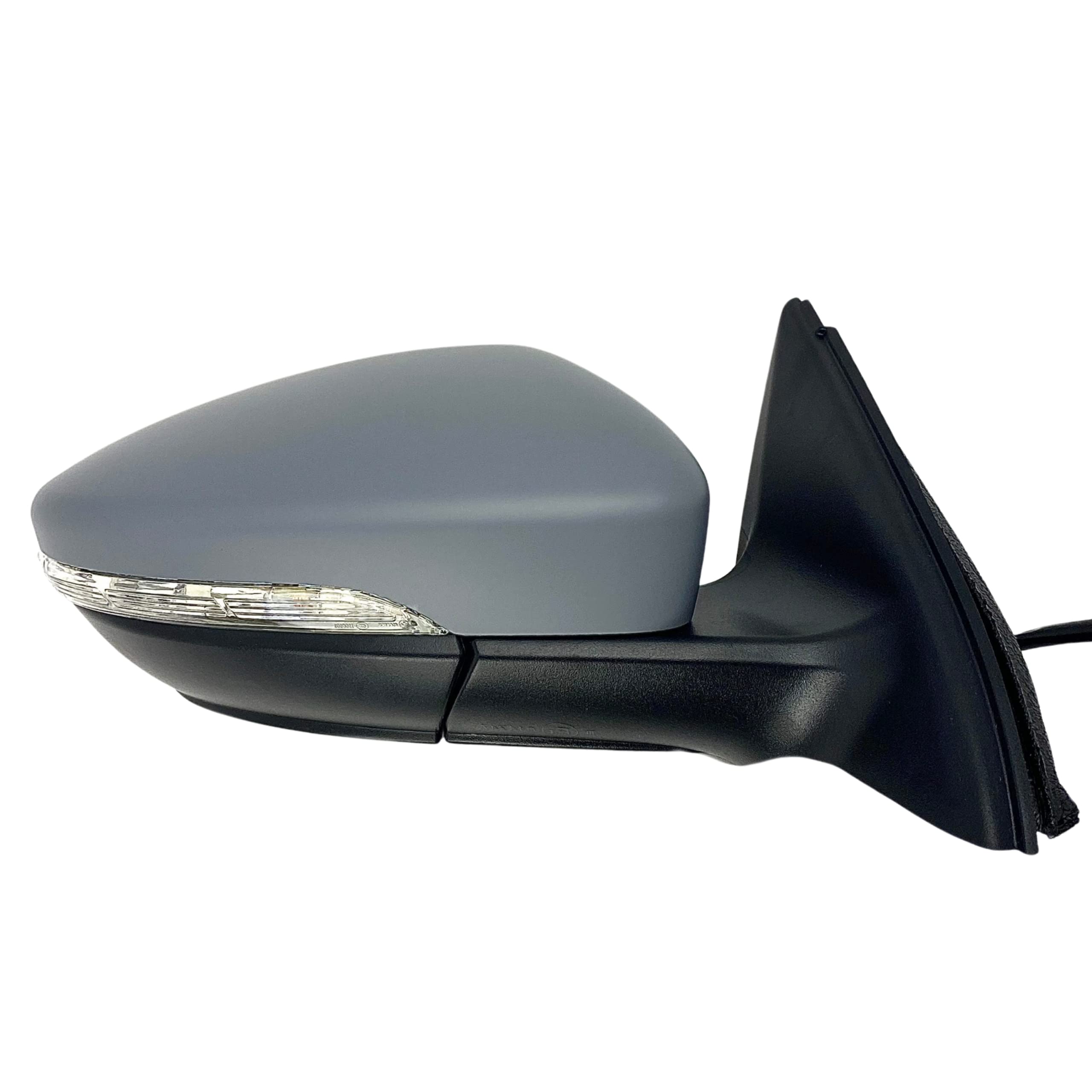 2012-2018 Volkswagen Jetta GLI Hybrid Right Passenger Side Mirror - Power Adjustable Heated Manual Folding with Turn Signal Light | 6-Pin Connector | Paint to Match OEM Replacement | Perfect for Daily Commuting and Safe Lane Changes